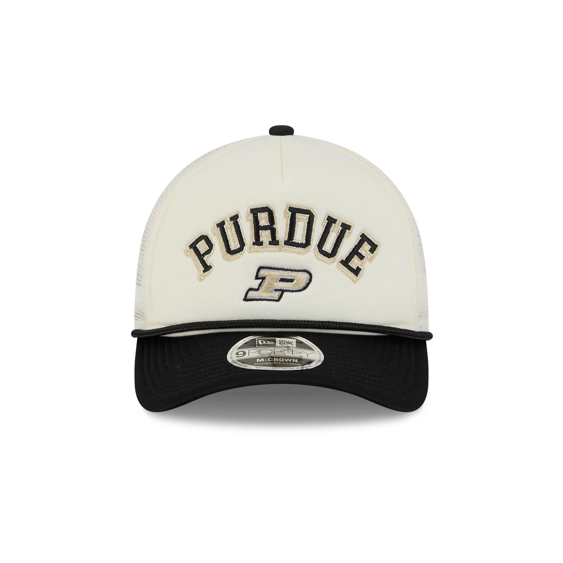 Purdue Boilermakers Chrome Arch 9FORTY M-Crown A-Frame Trucker Hat Male Product Image