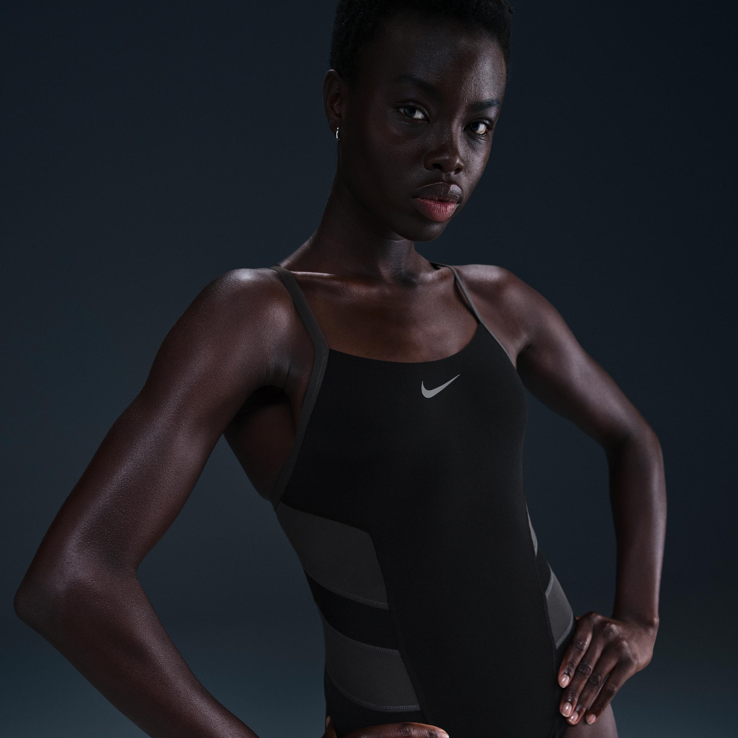 Nike Womens Swim HydraStrong Racerback One-Piece | NESSF026-001 Product Image