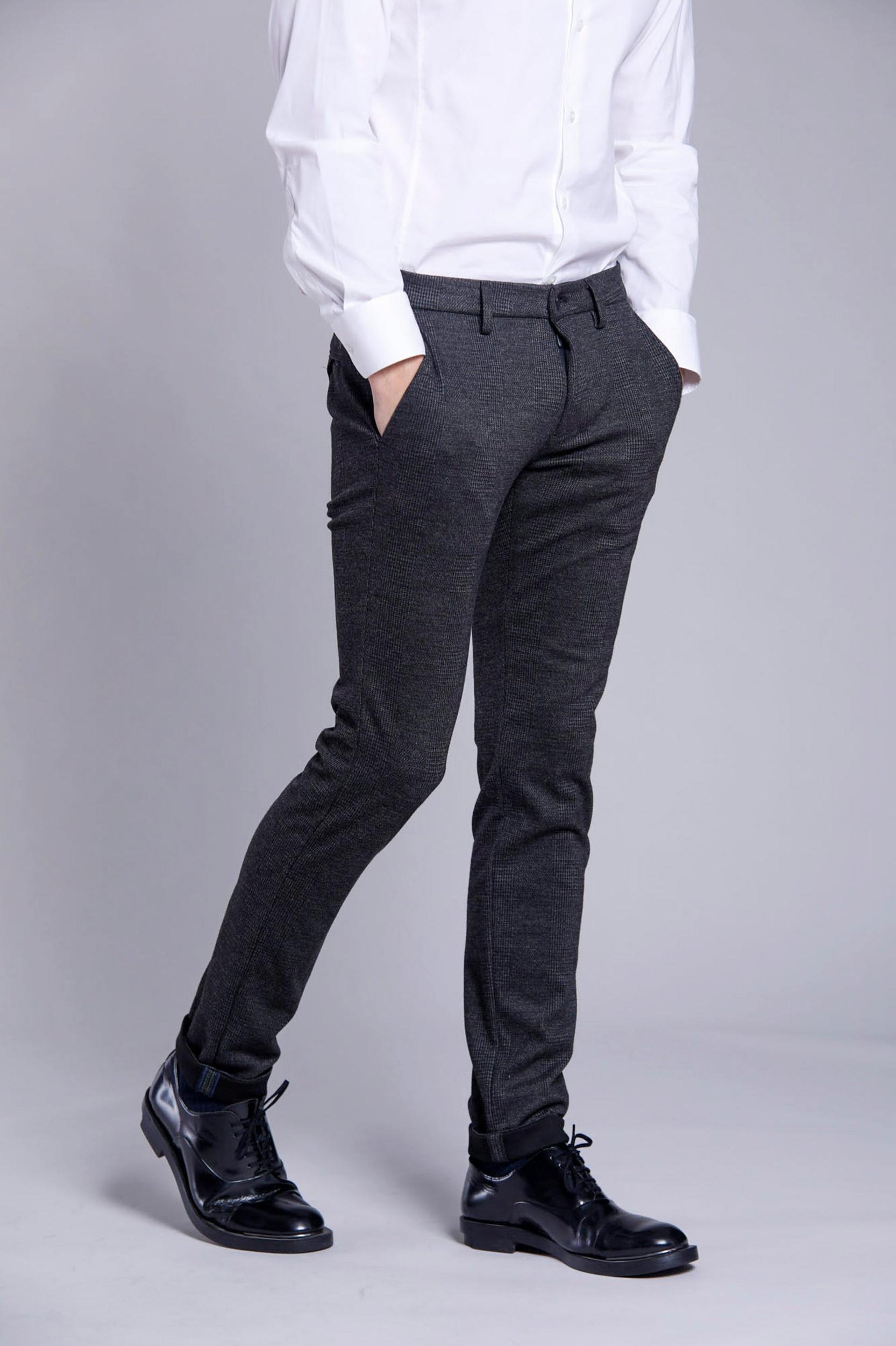 Masons Torino Man Slim Fit Chino Pants with Wales Pattern Product Image