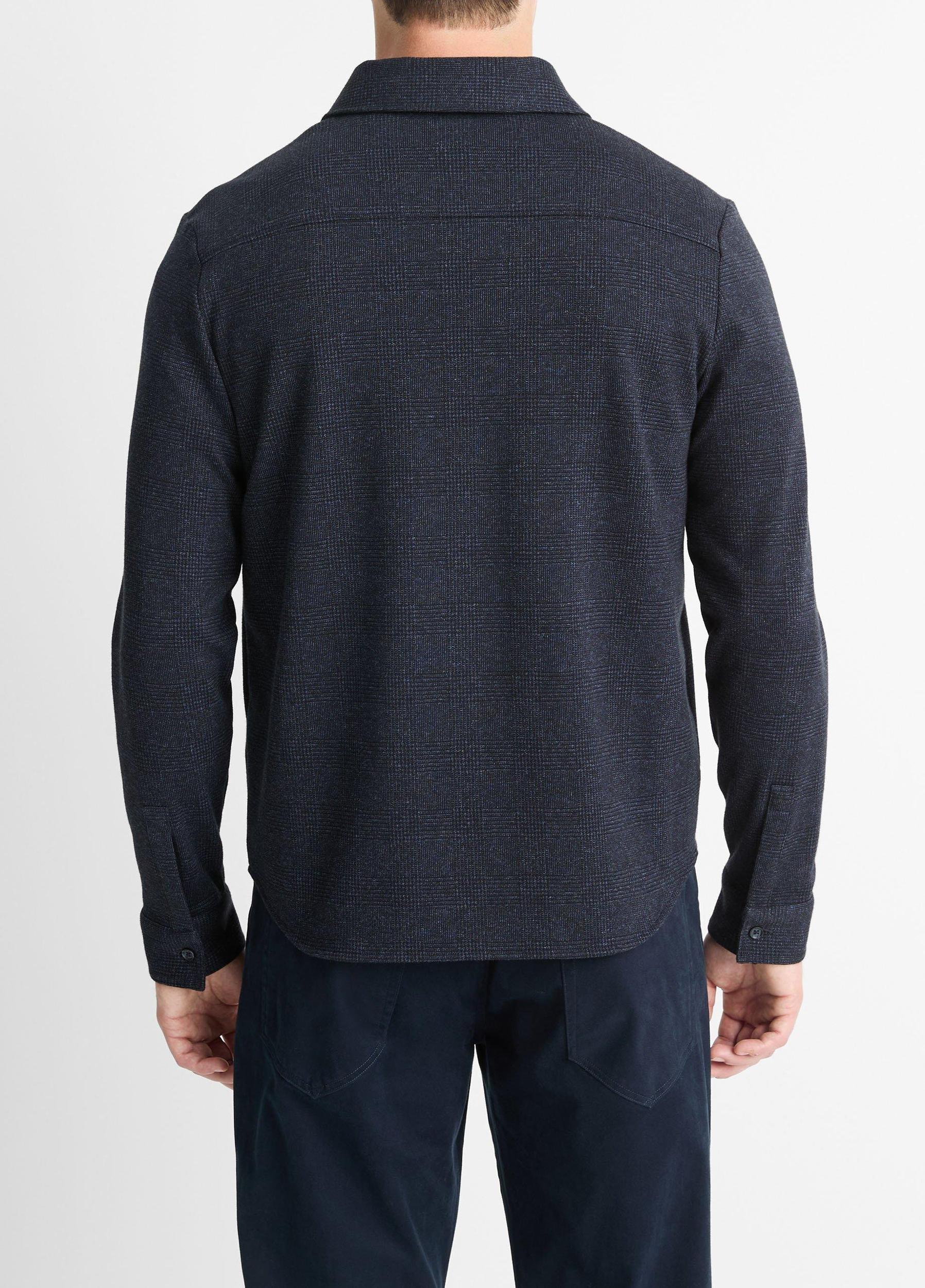 Glen Plaid Cotton-Blend Shirt Product Image