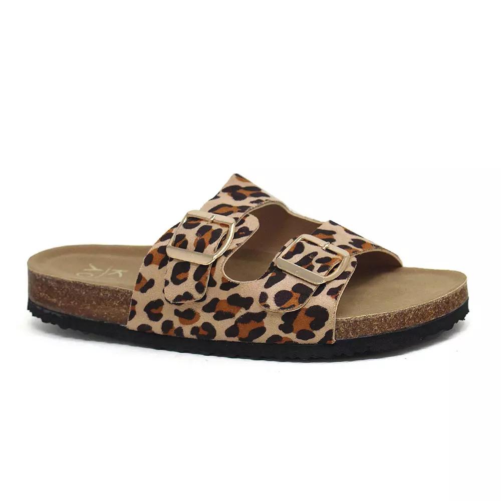 Yoki Gian 91 Women's Double Buckle Slide Sandals,  Product Image