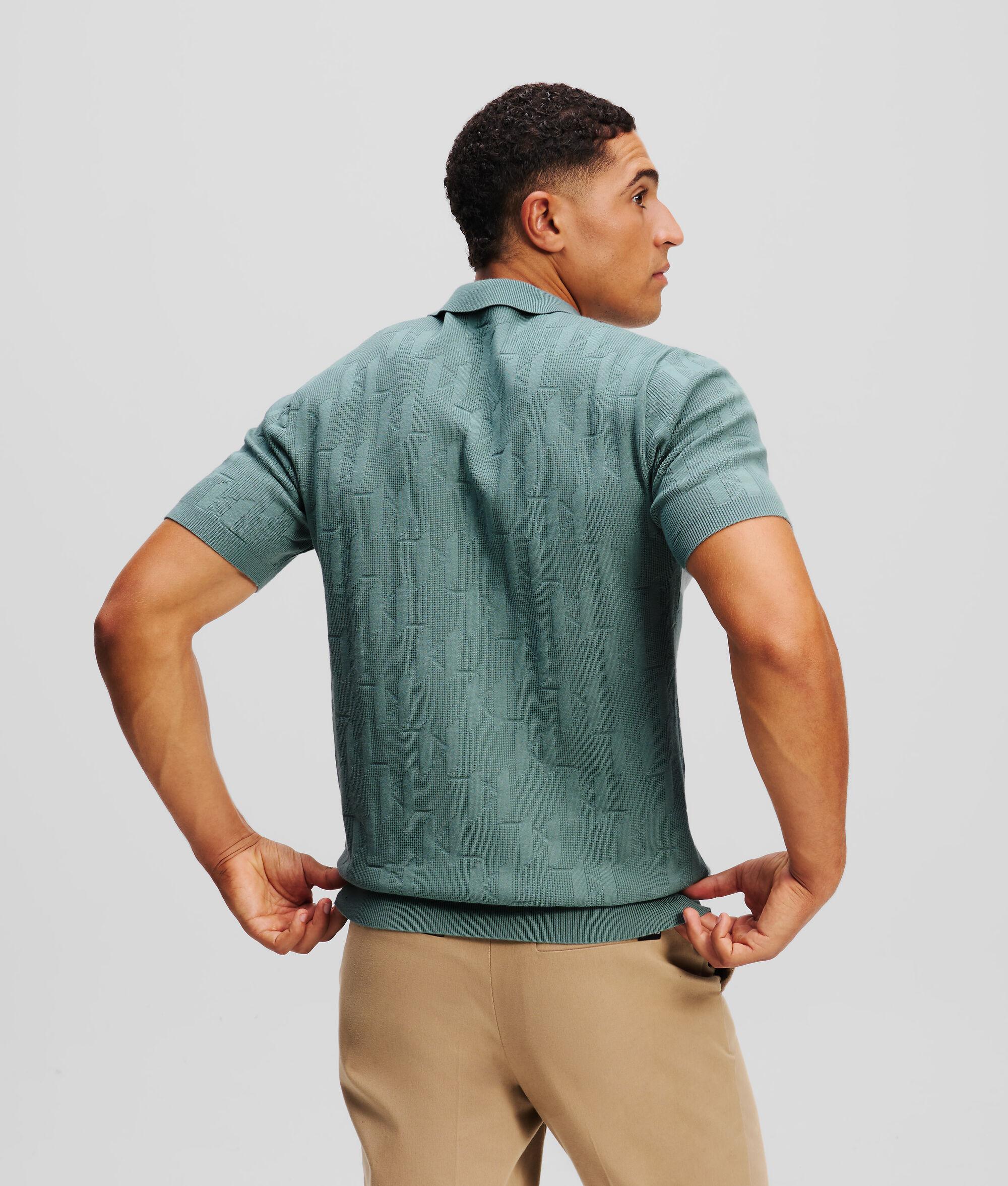 MONOGRAM ZIP-UP POLO SHIRT Product Image