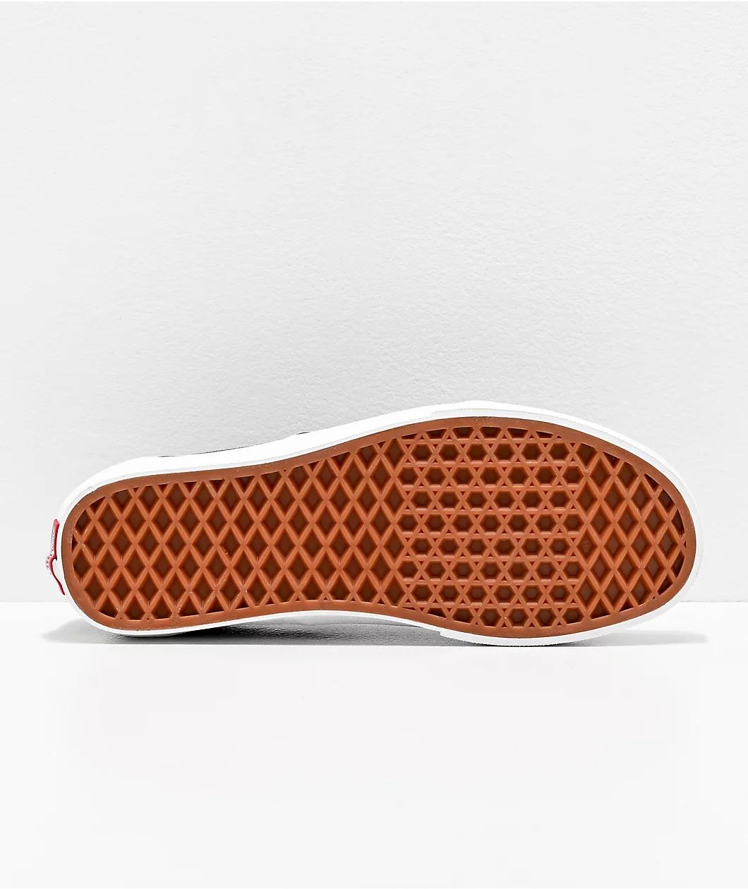 Vans Authentic Black and White Canvas Skate Shoes Product Image