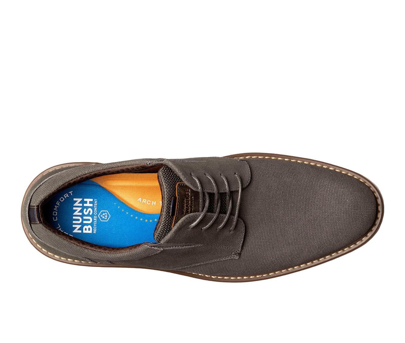 Men's Nunn Bush Griff Suede Plain Toe Oxford Oxfords Product Image