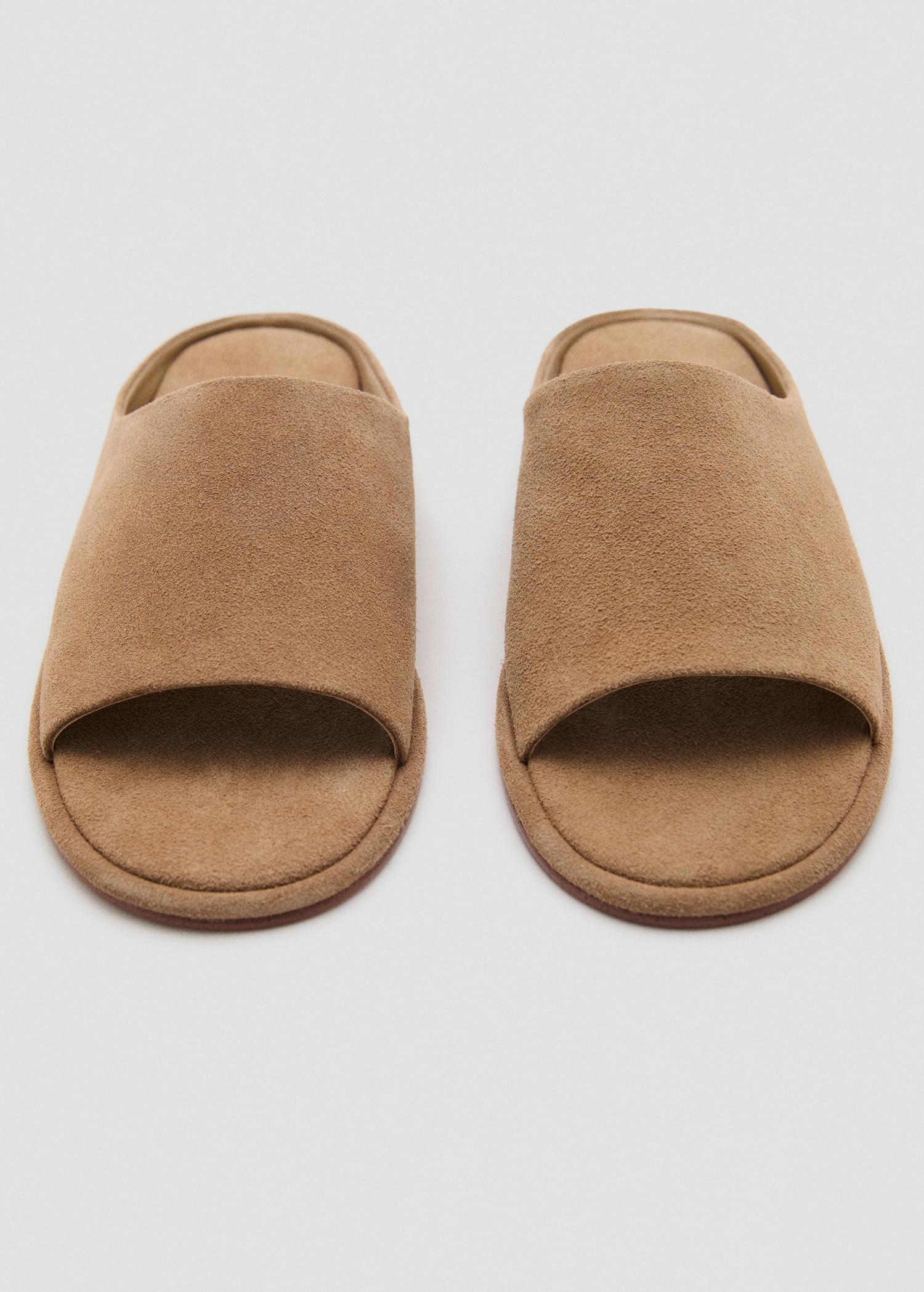 Suede leather sandals - Women | MANGO USA Product Image