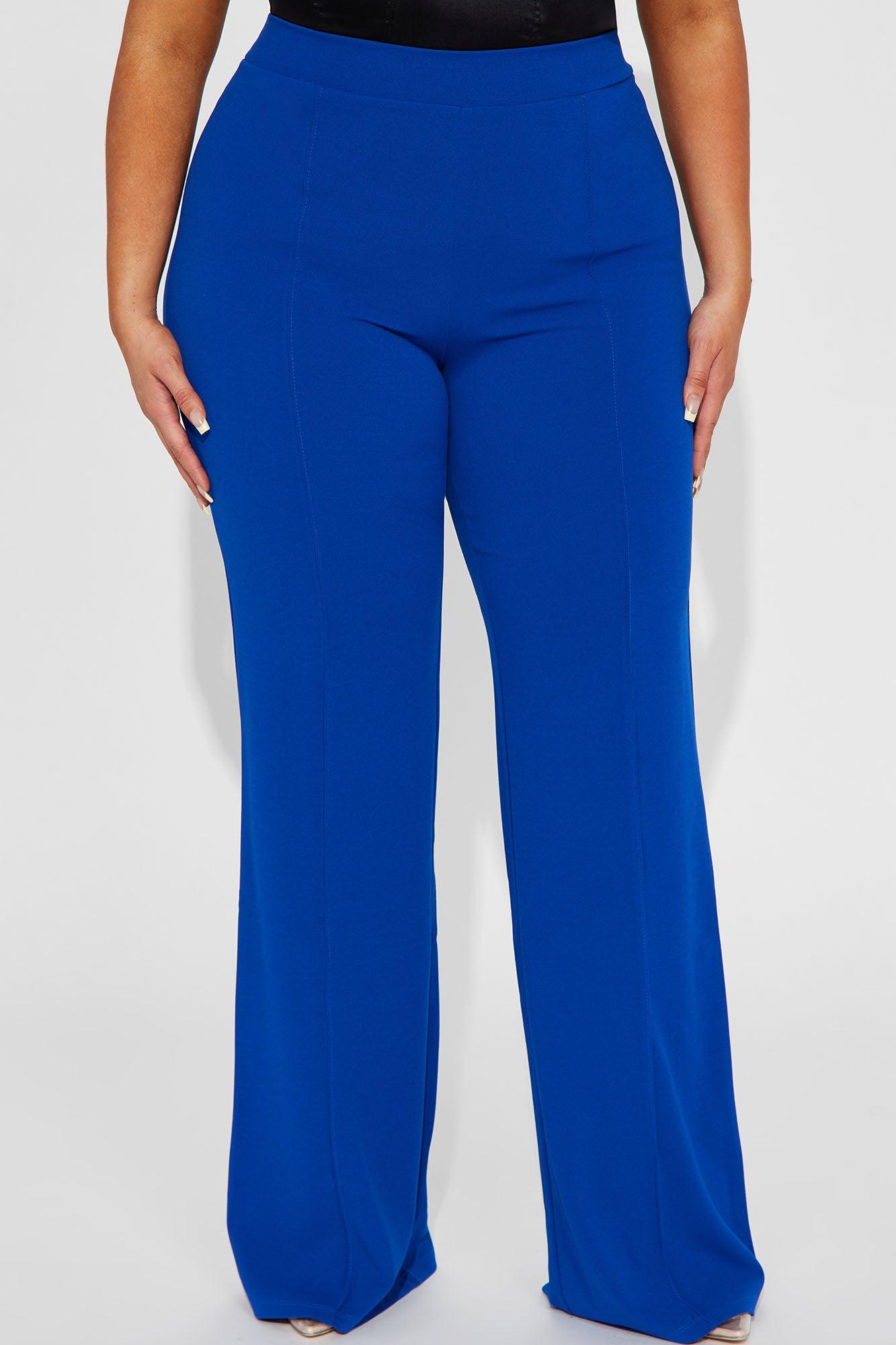 Tall Victoria High Waisted Dress Pants - Royal Product Image