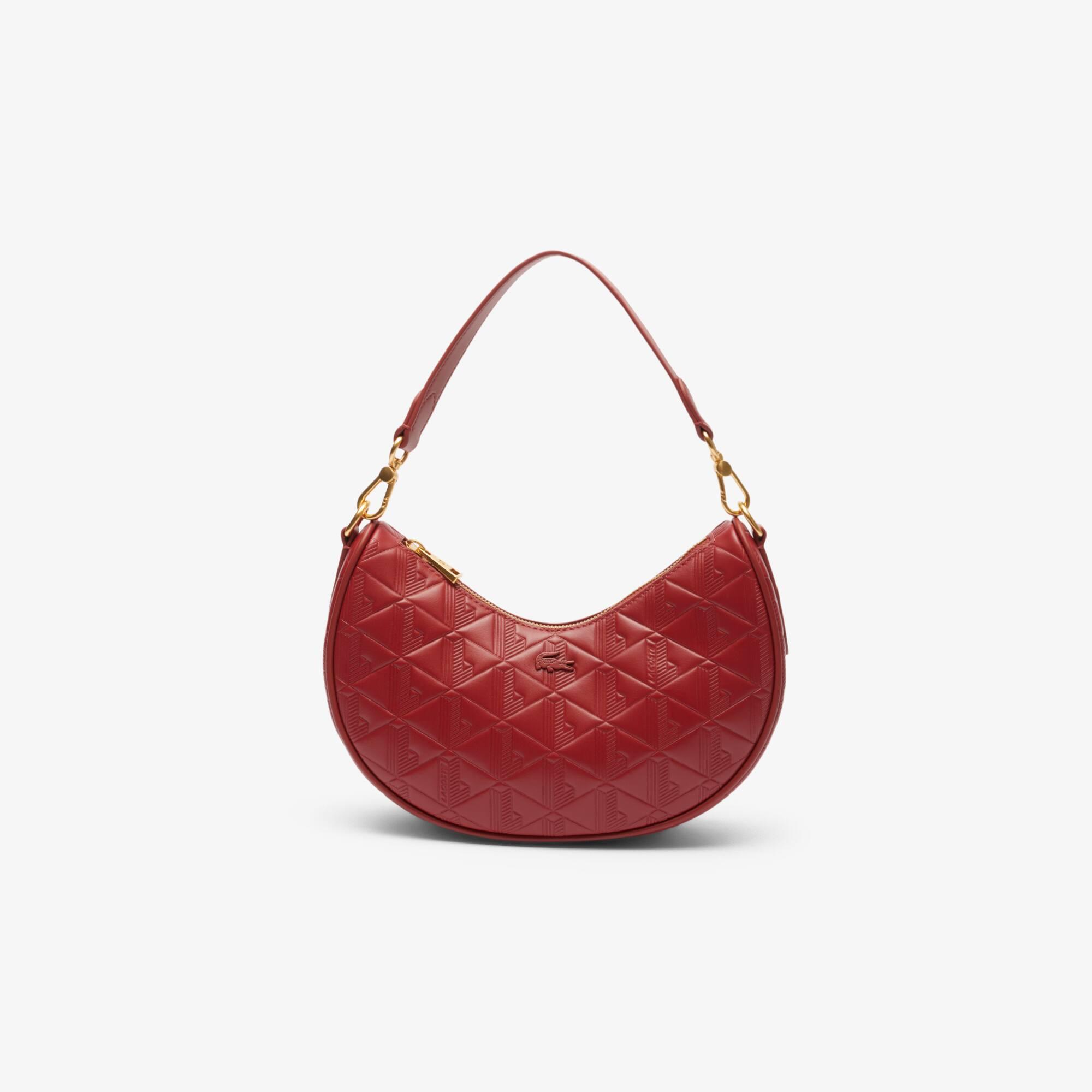 Maheki Embossed Leather Half Moon Purse Product Image