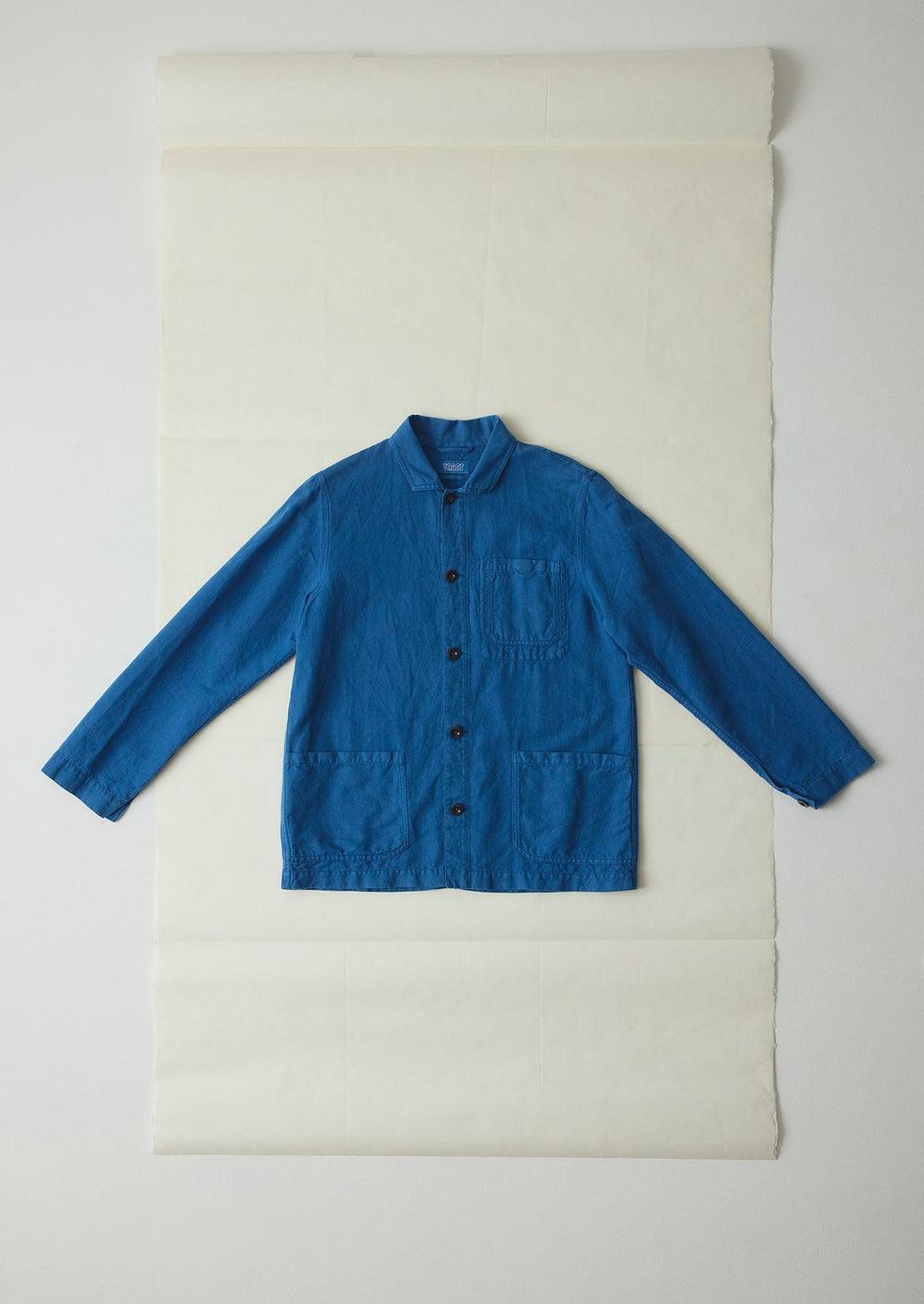 Arlo Garment Dyed Herringbone Jacket | Delft Product Image