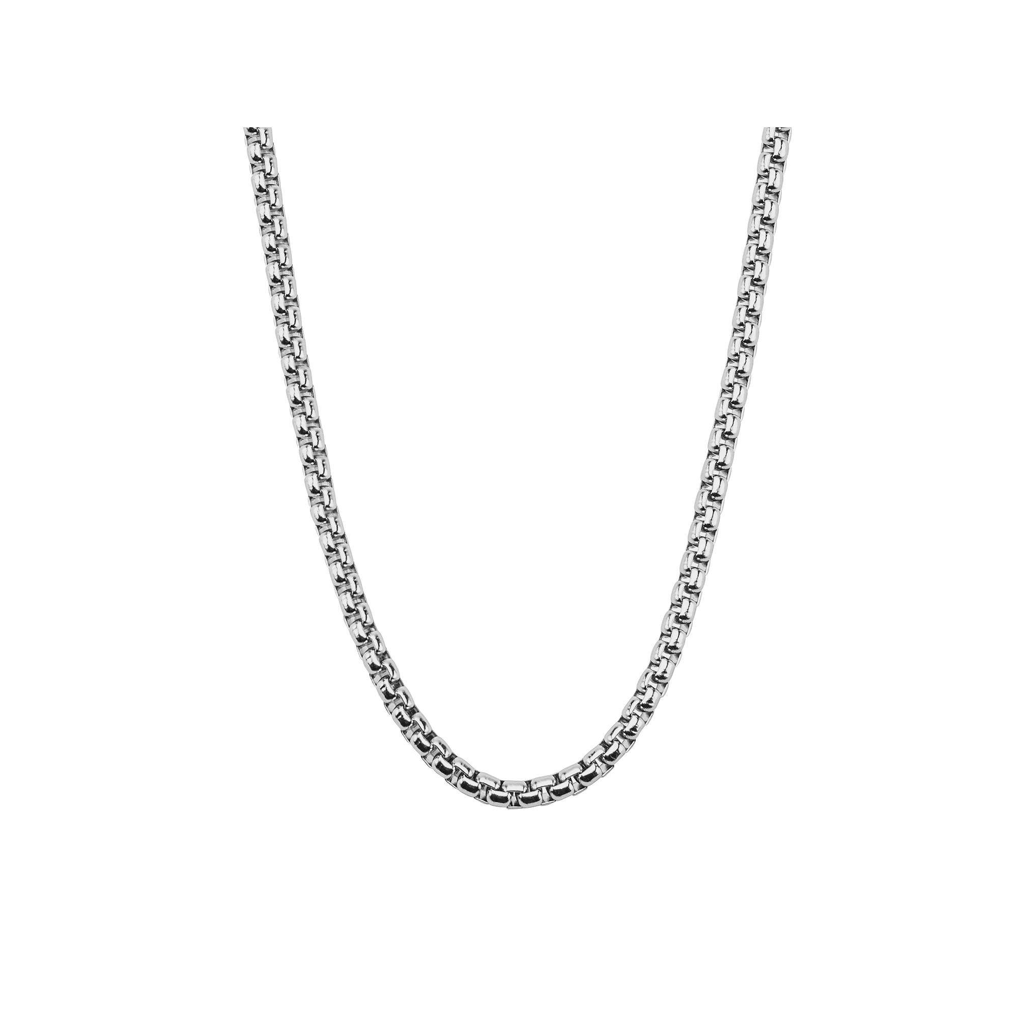Mens Stainless Steel Box Chain Necklace Product Image