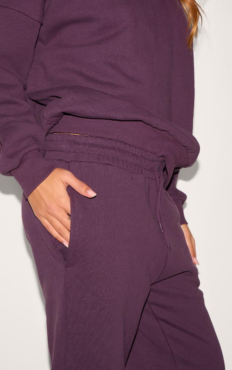 Dark Plum Premium Cuffed Sweat Sweatpants Product Image