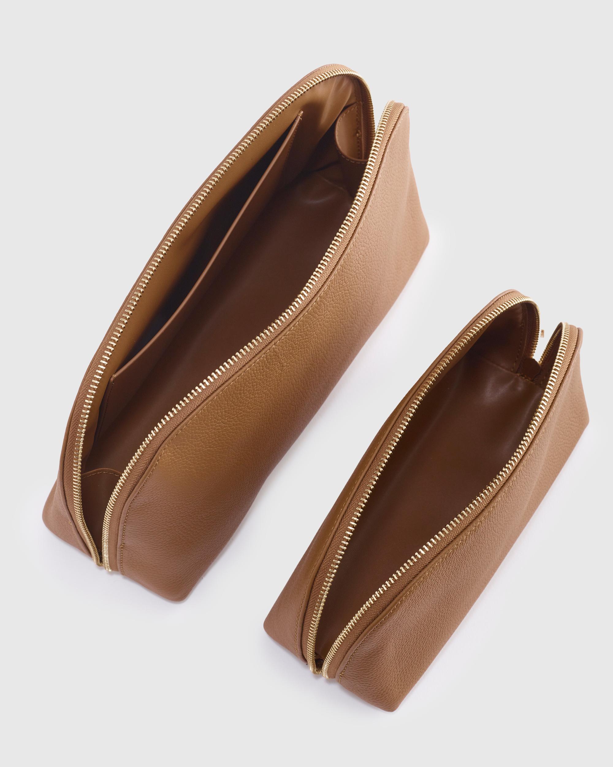 Quince | Women's Italian Leather Pouch Travel Set Product Image