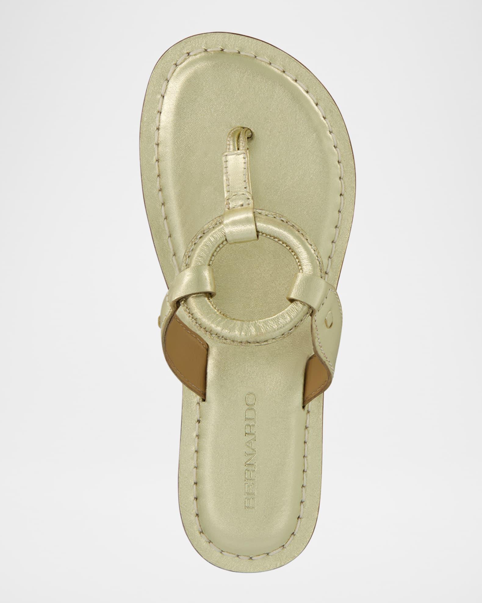 Matrix Metallic Flat Thong Sandals Product Image