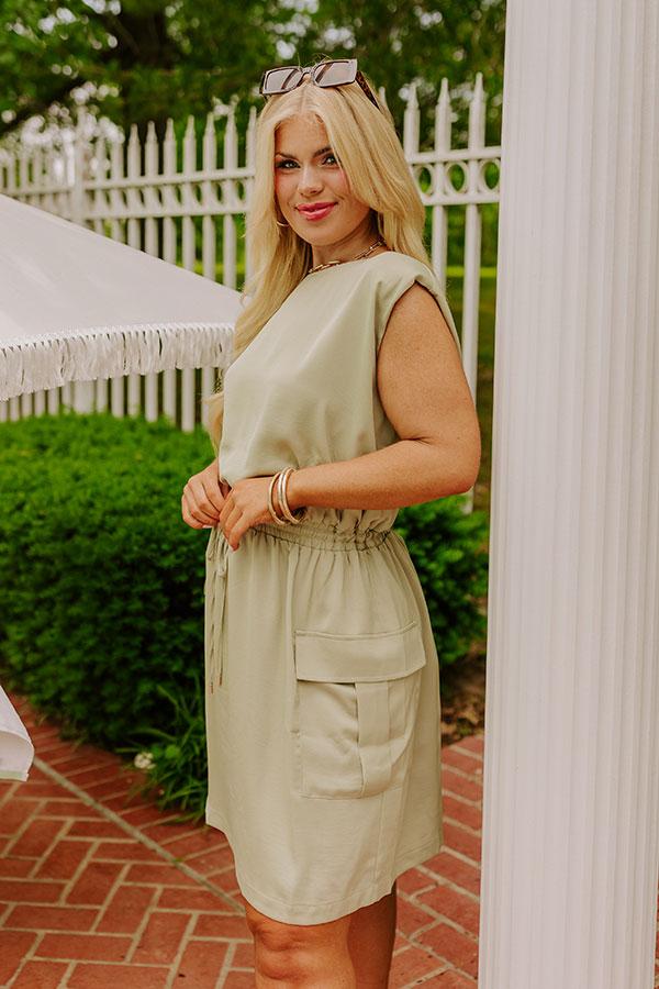 Central Park Stroll Cargo Mini Dress Curves Product Image