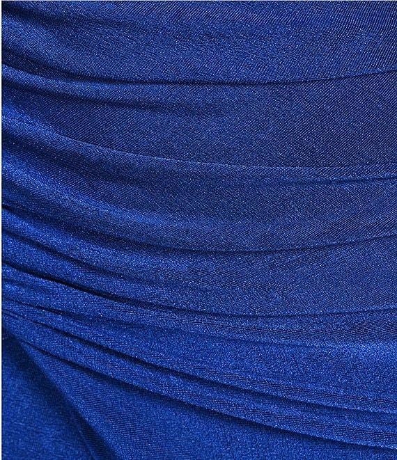 GB Social Jersey Ruched Strapless Scarf Mini Dress Product Image