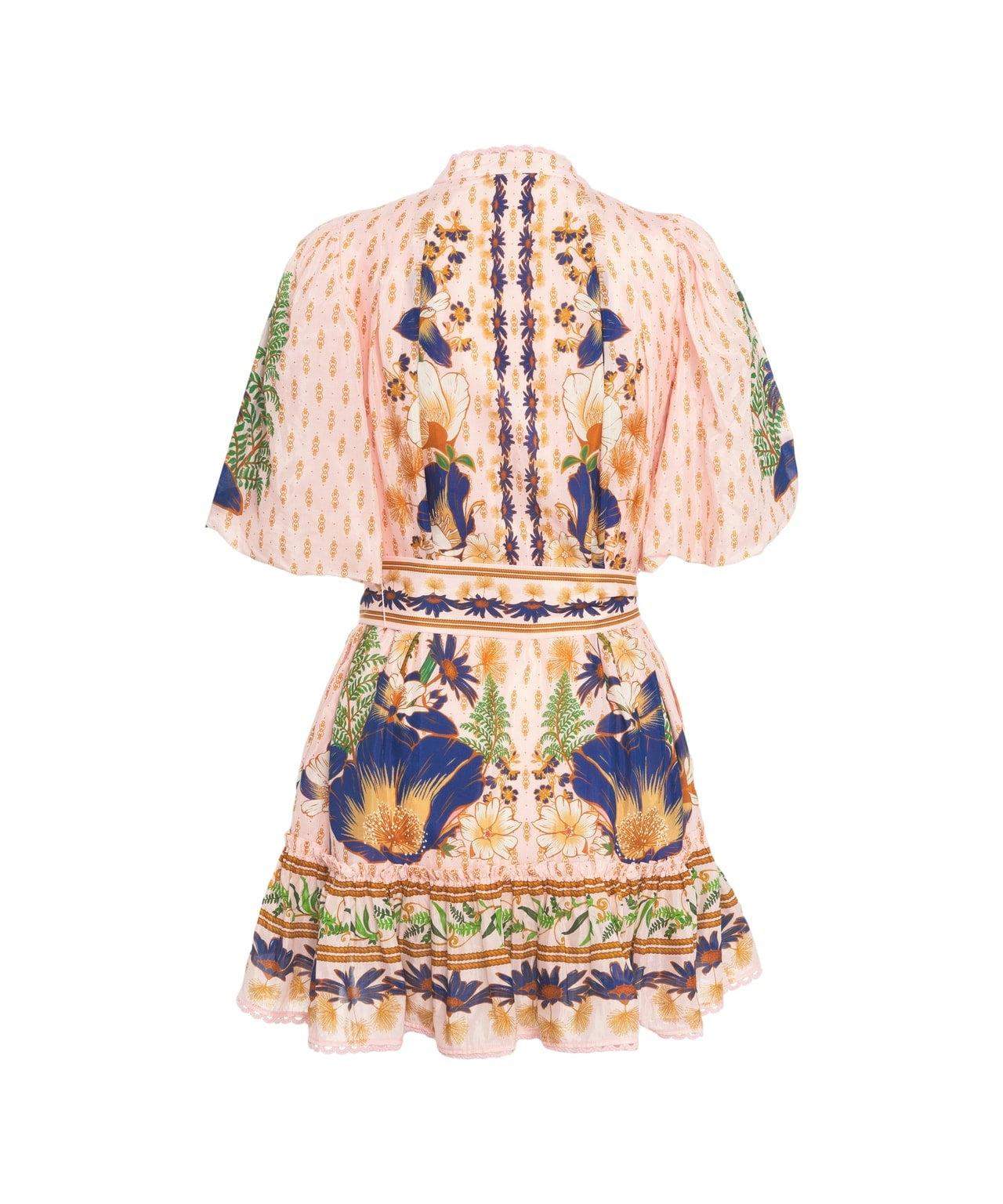 Mini dress with waist belt Product Image