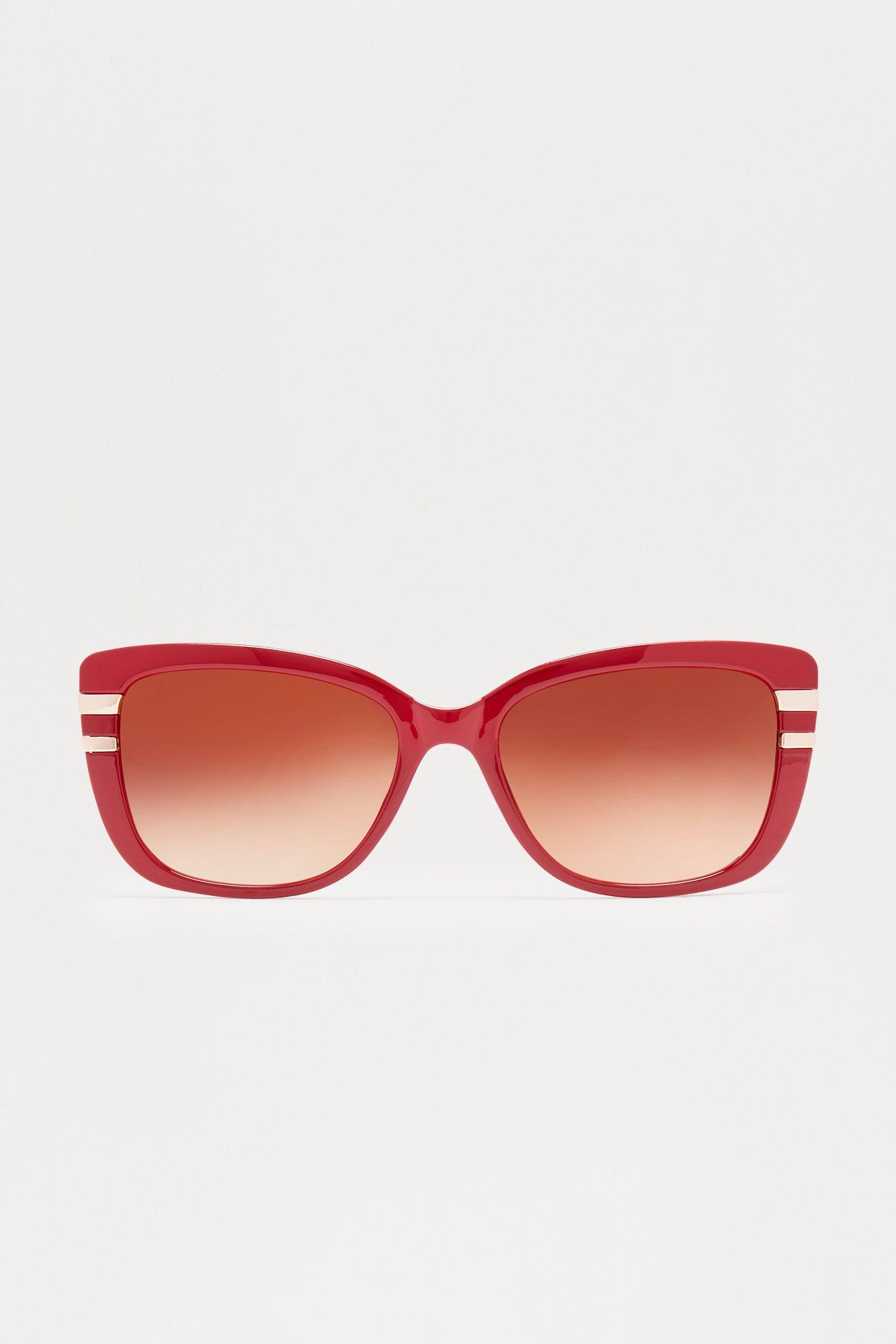 Sun Is Out Shades Are On Sunglasses - Burgundy Product Image