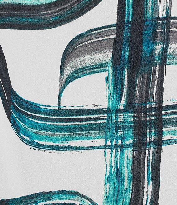 Calvin Klein Mock Neck Short Sleeve Blouse Product Image