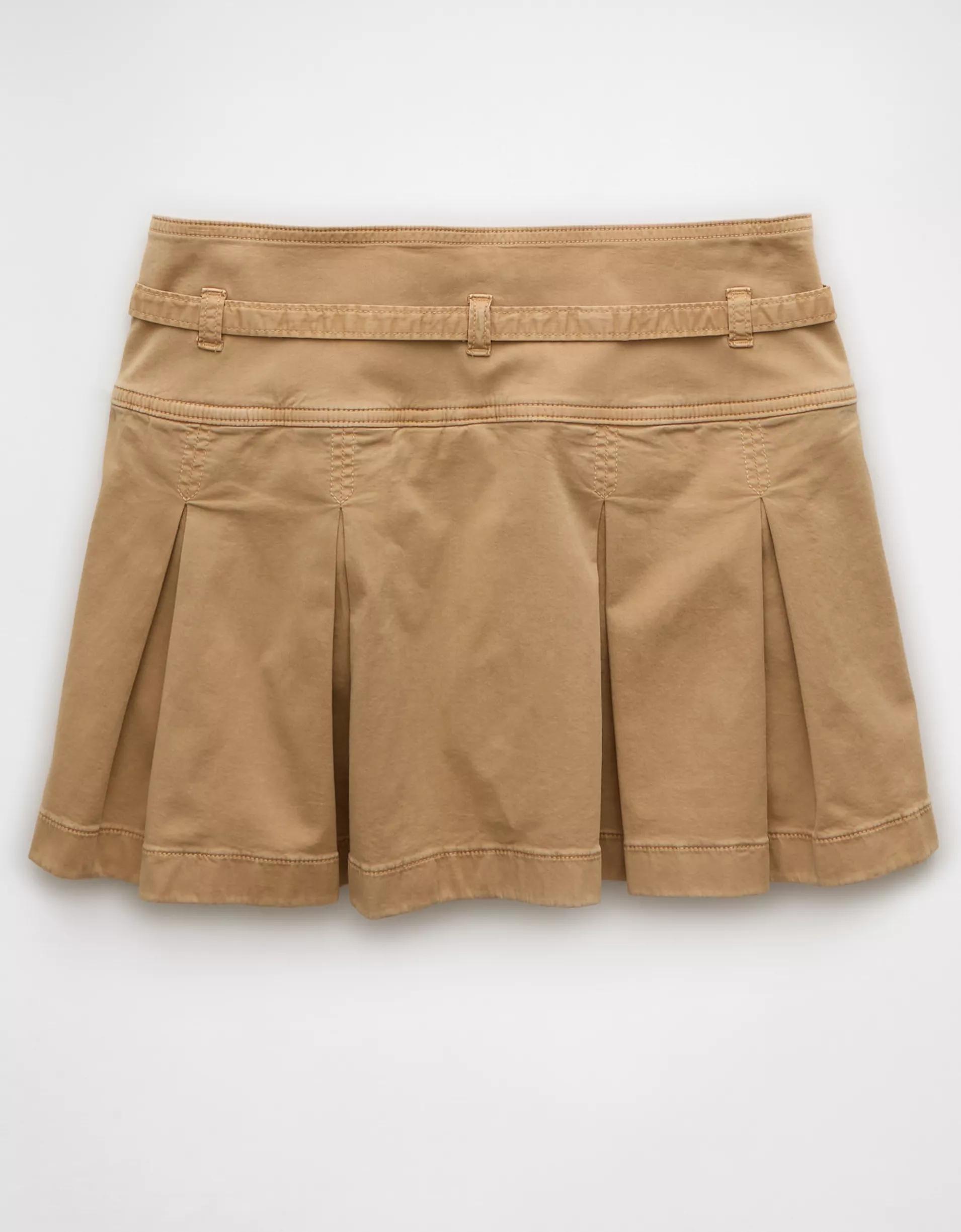 AE Stretch Low-Rise Pleated Mini Skort Product Image