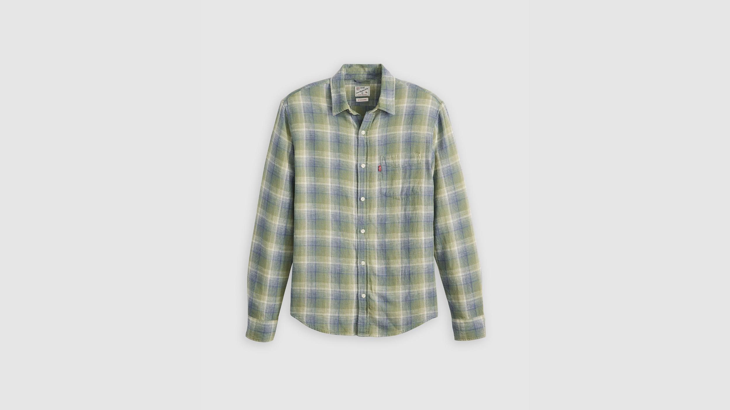 Sunset One Pocket Cotton Linen Standard Fit Shirt Product Image