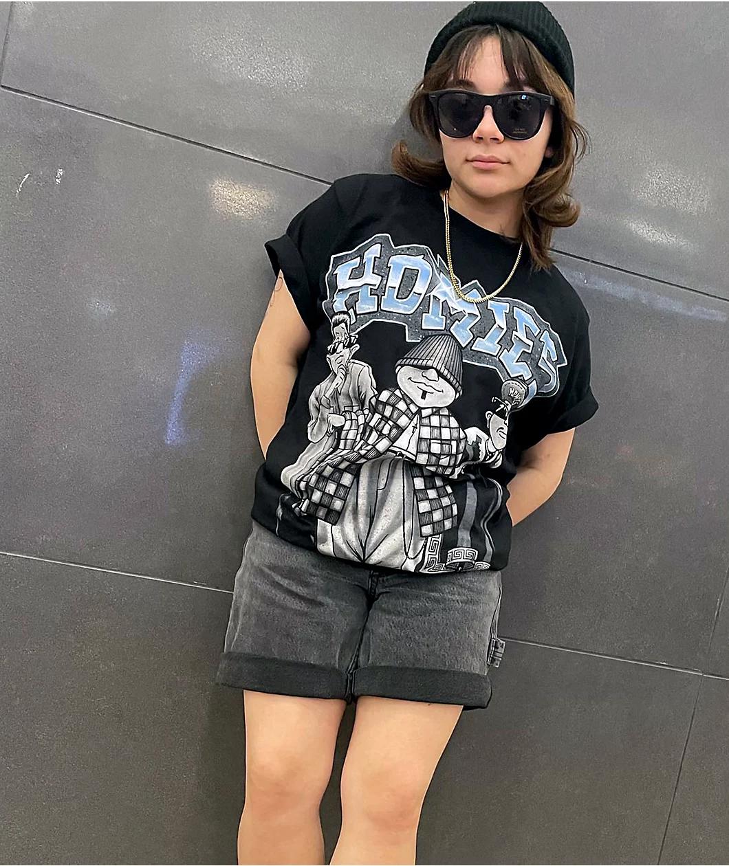 DGA Eightball Trio Homies Black T-Shirt Product Image