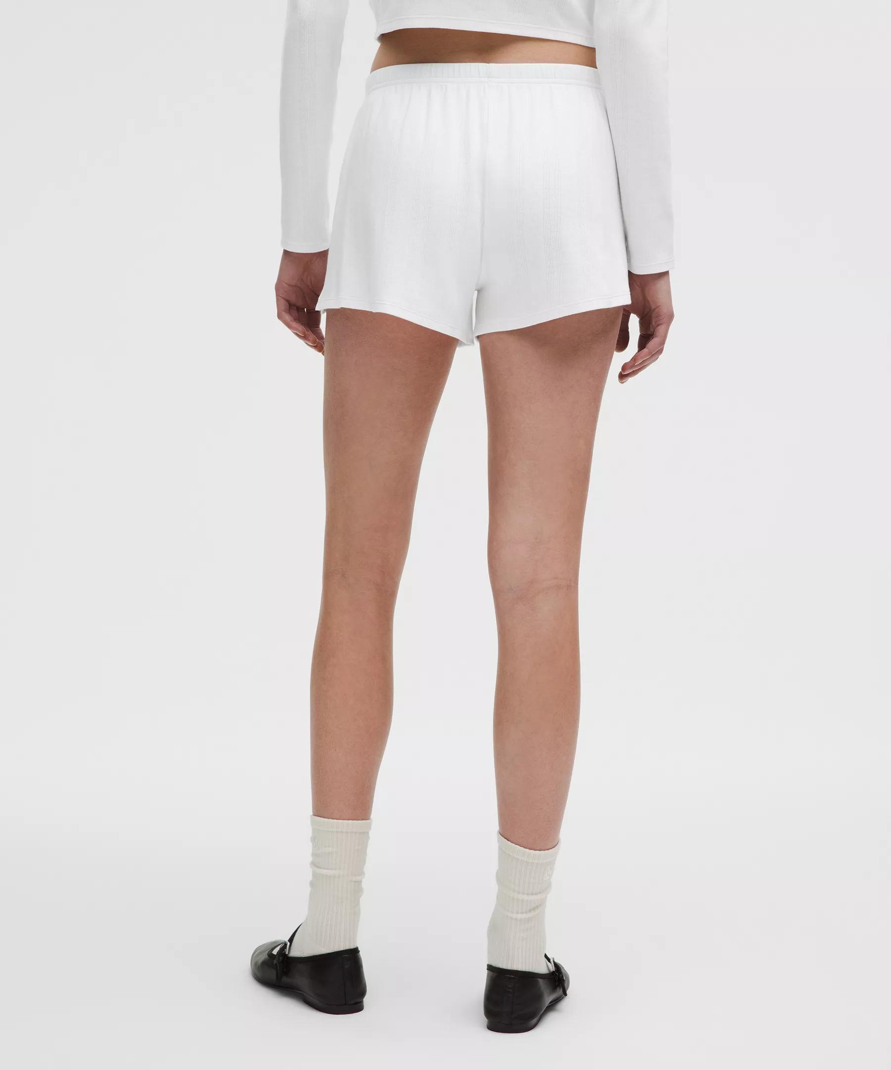 Cotton Pointelle Mid-Rise Short 3" Product Image