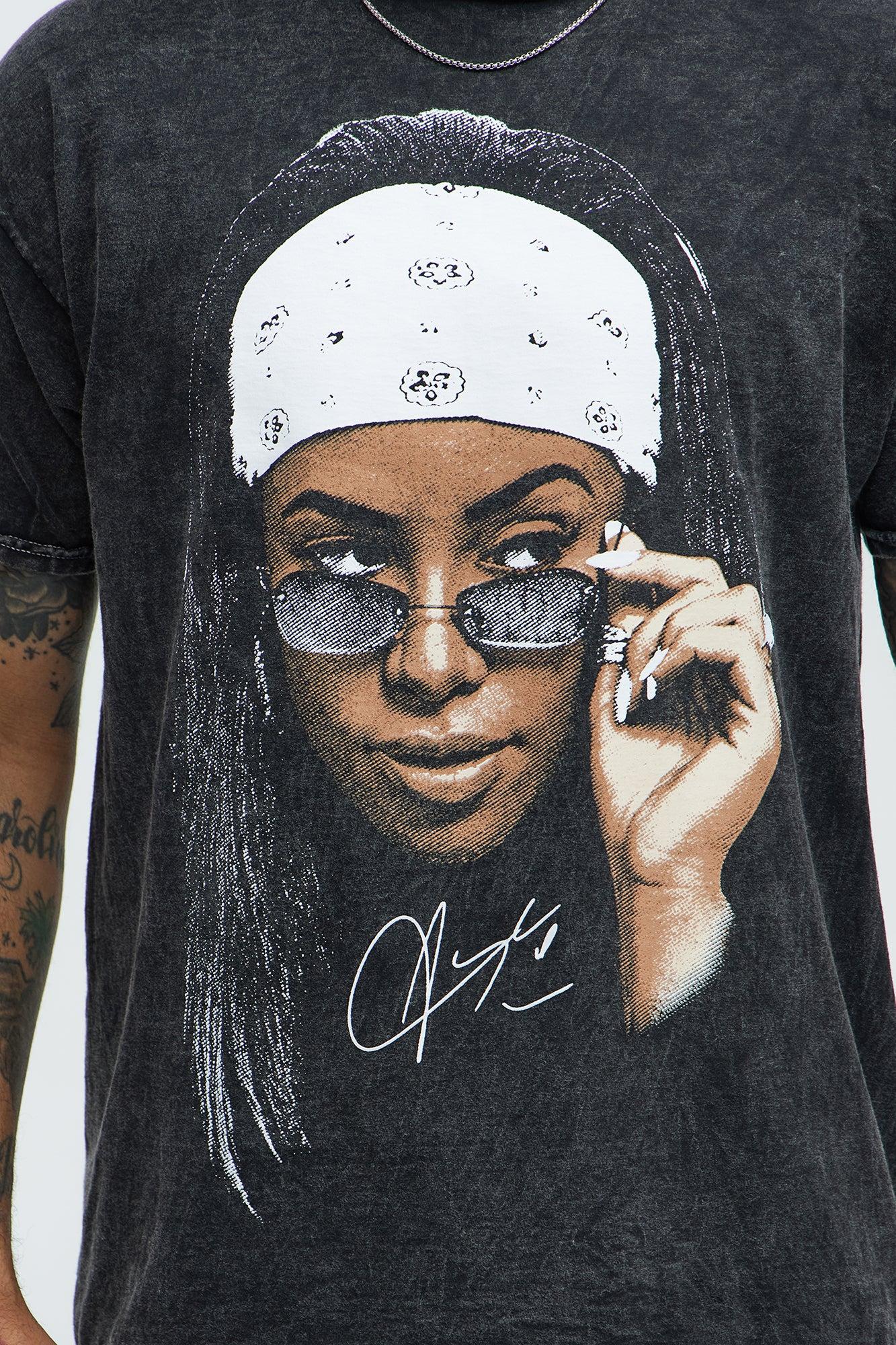 Aaliyah Rock The Boat Short Sleeve Tee - Black Product Image
