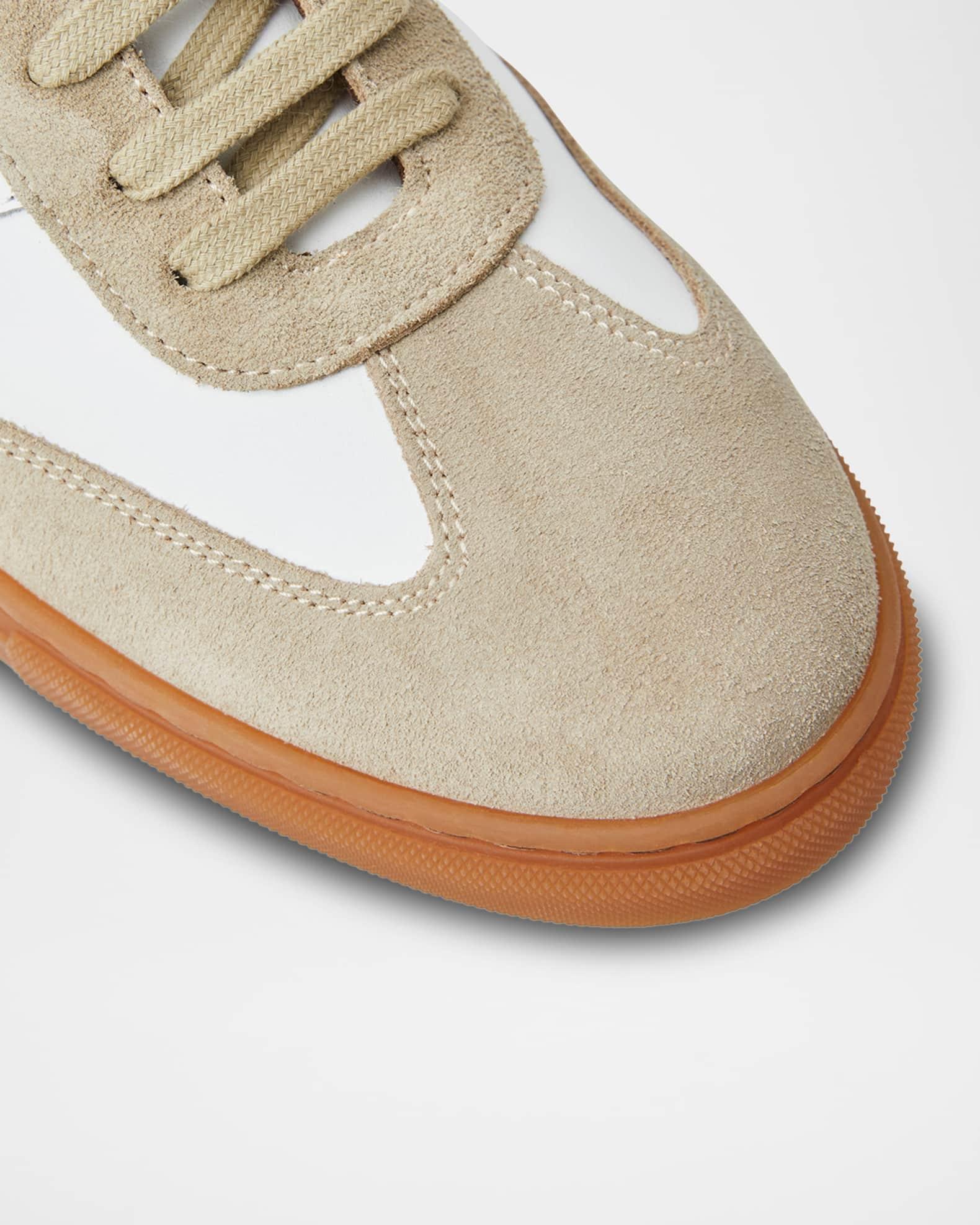 Men's Baccio Suede and Leather Low-Top Sneakers Product Image