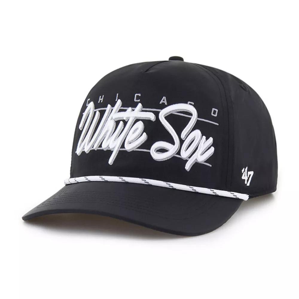 Men's '47  Black Chicago White Sox Condor Hitch Adjustable Hat Product Image