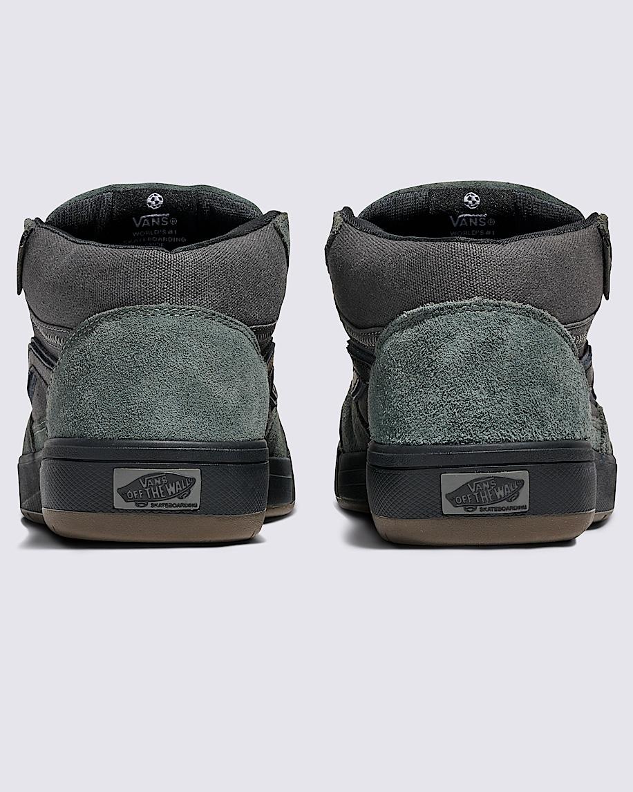 Skate Zahba Mid Shoe in Charcoal Grey / Black| Vans US Product Image