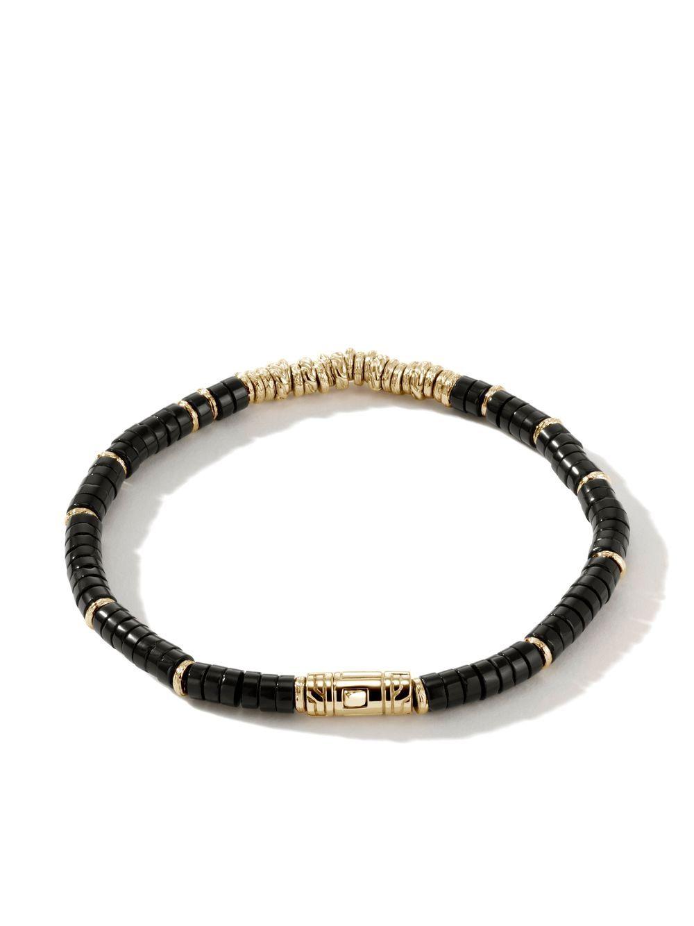 14kt yellow gold onyx beaded bracelet Product Image