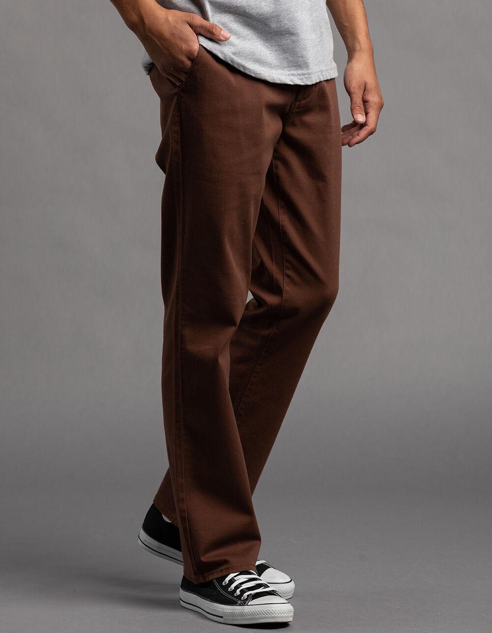 RSQ Mens Straight Chino Pants - BROWN Product Image
