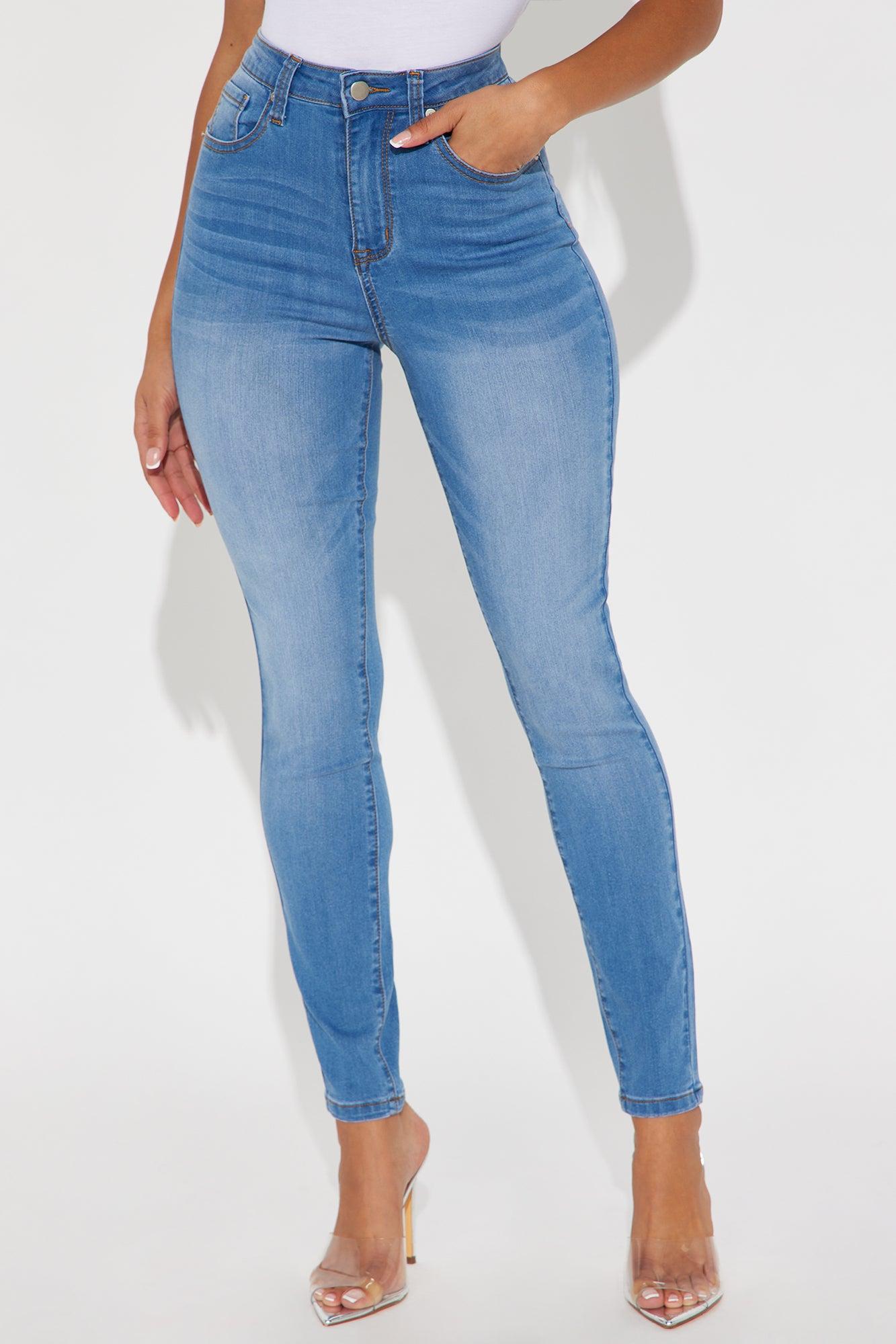 Imani Stretch Skinny Jeans - Medium Wash Product Image