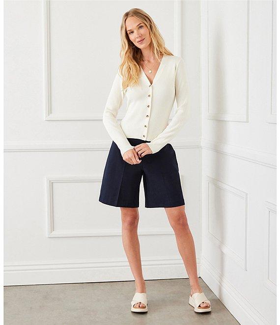 Karen Kane Double Stretch Twill A-Line Shorts Product Image