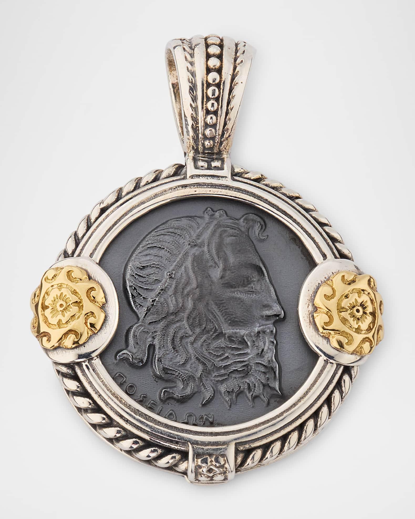 Men's Hydra Hematite Coin Pendant Product Image