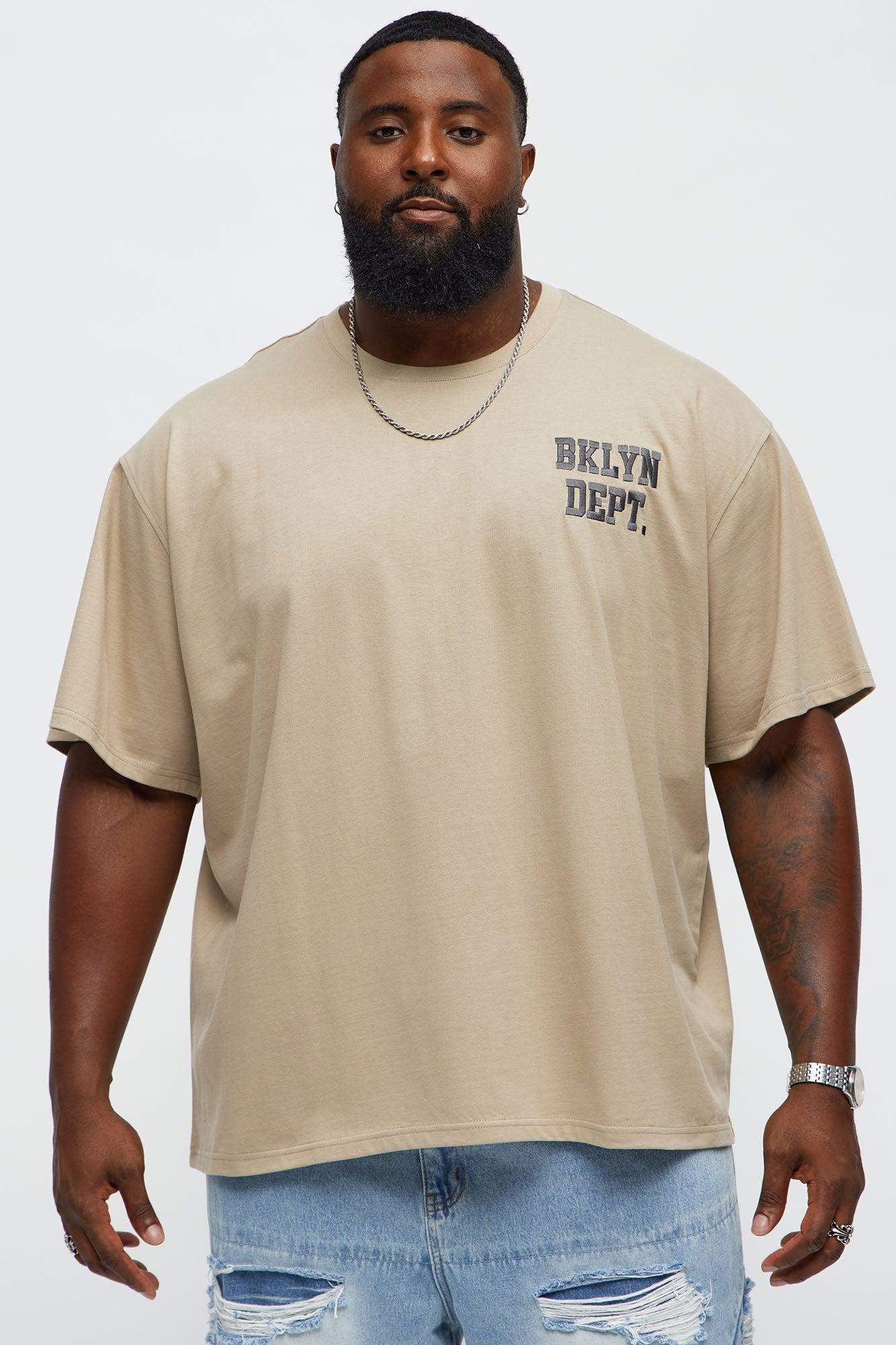 Short Sleeve Blessed Puff Print Tee - Stone Male Product Image