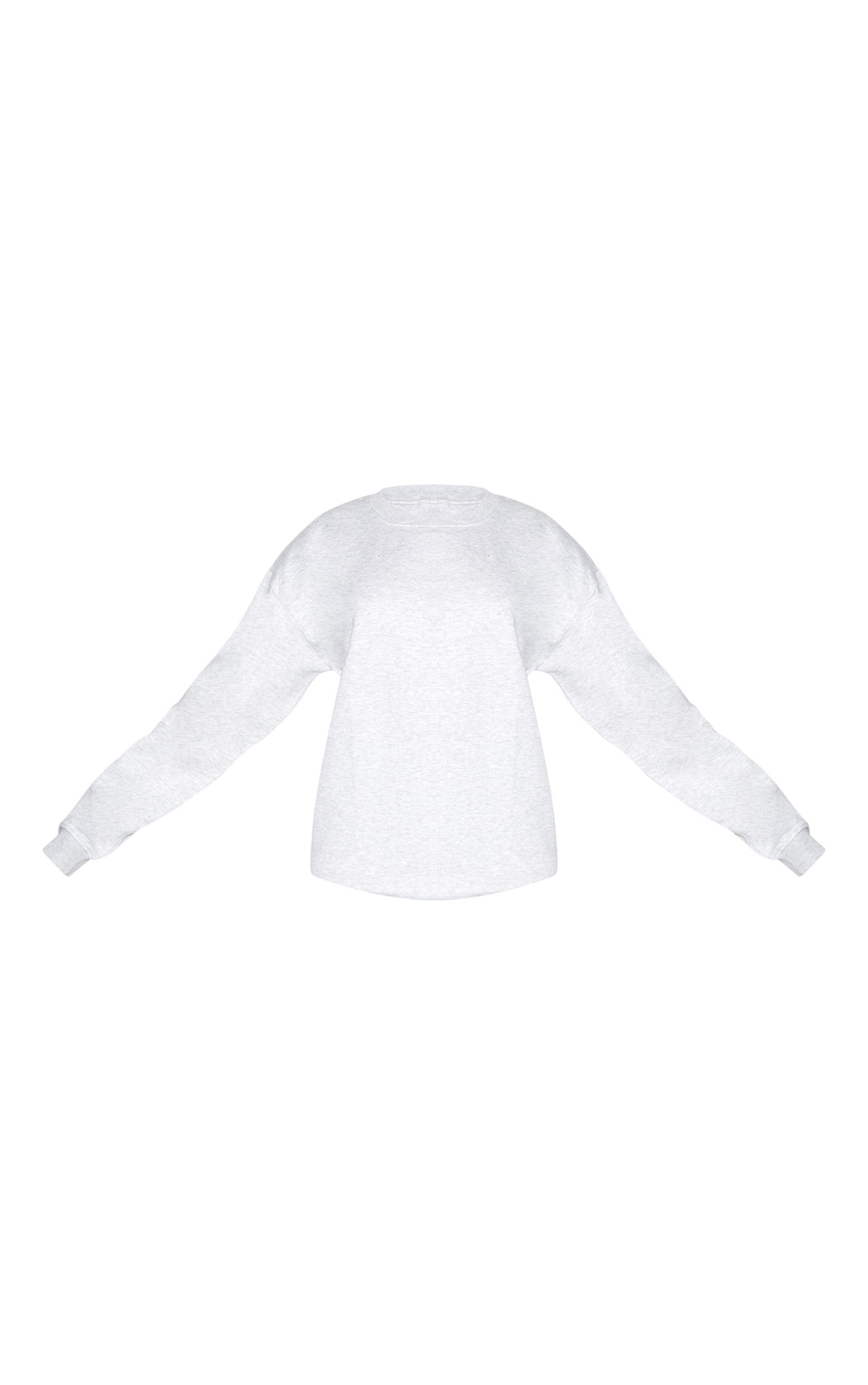 Ash Grey Oversized Fit Sweatshirt Product Image