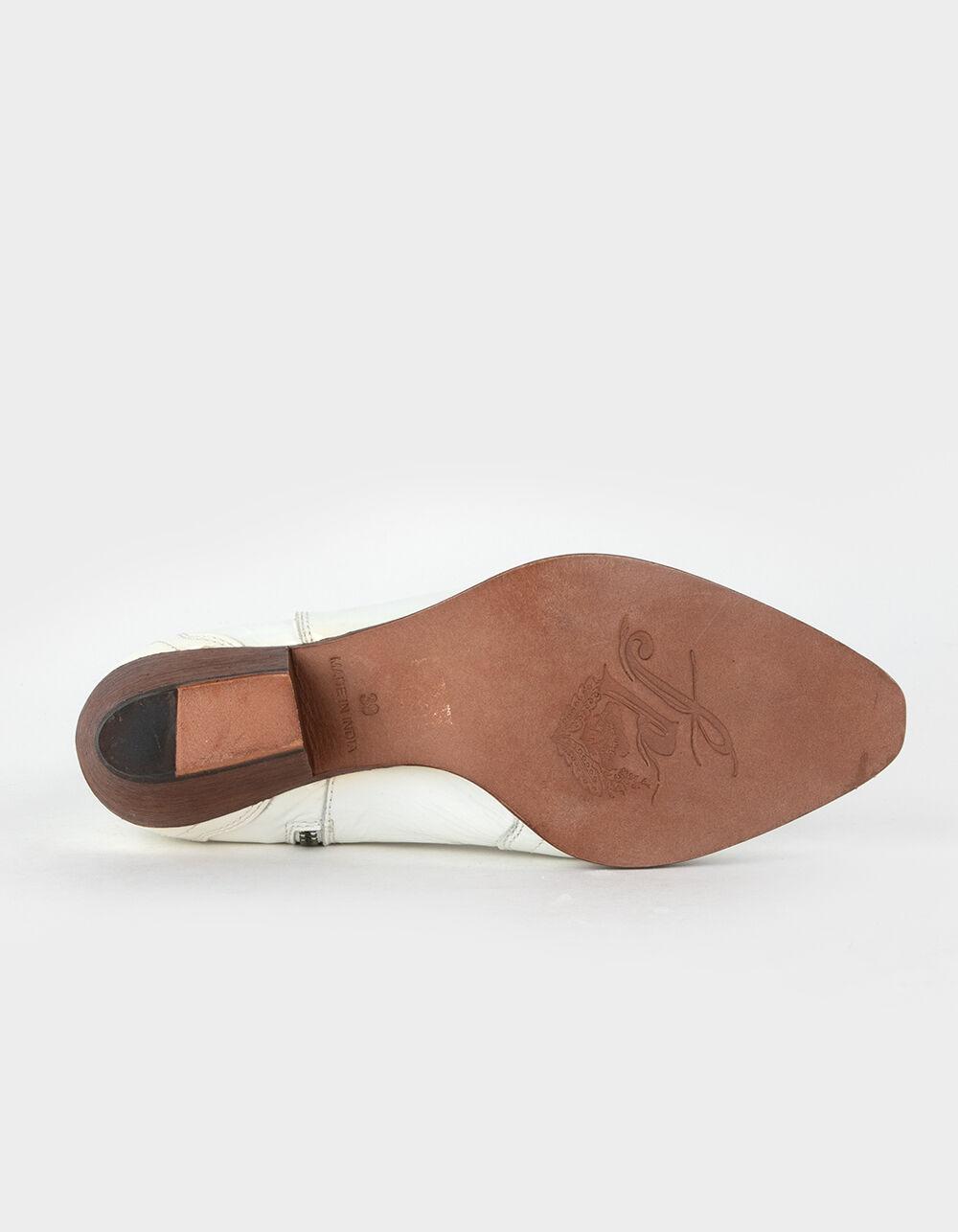 FREE PEOPLE New Frontier Womens Western Boots - WHITE Product Image