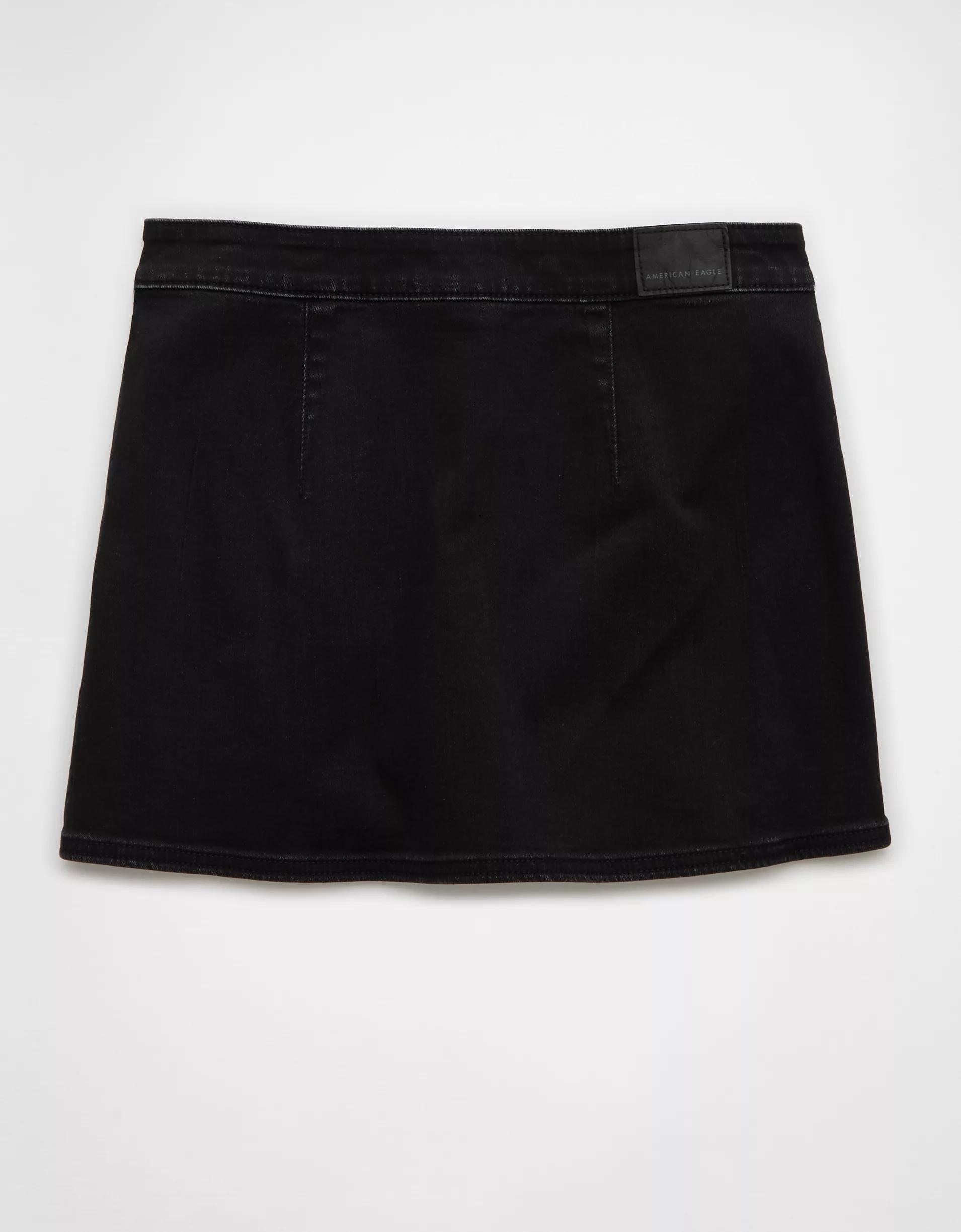 AE Next Level High-Waisted Denim Skort Product Image