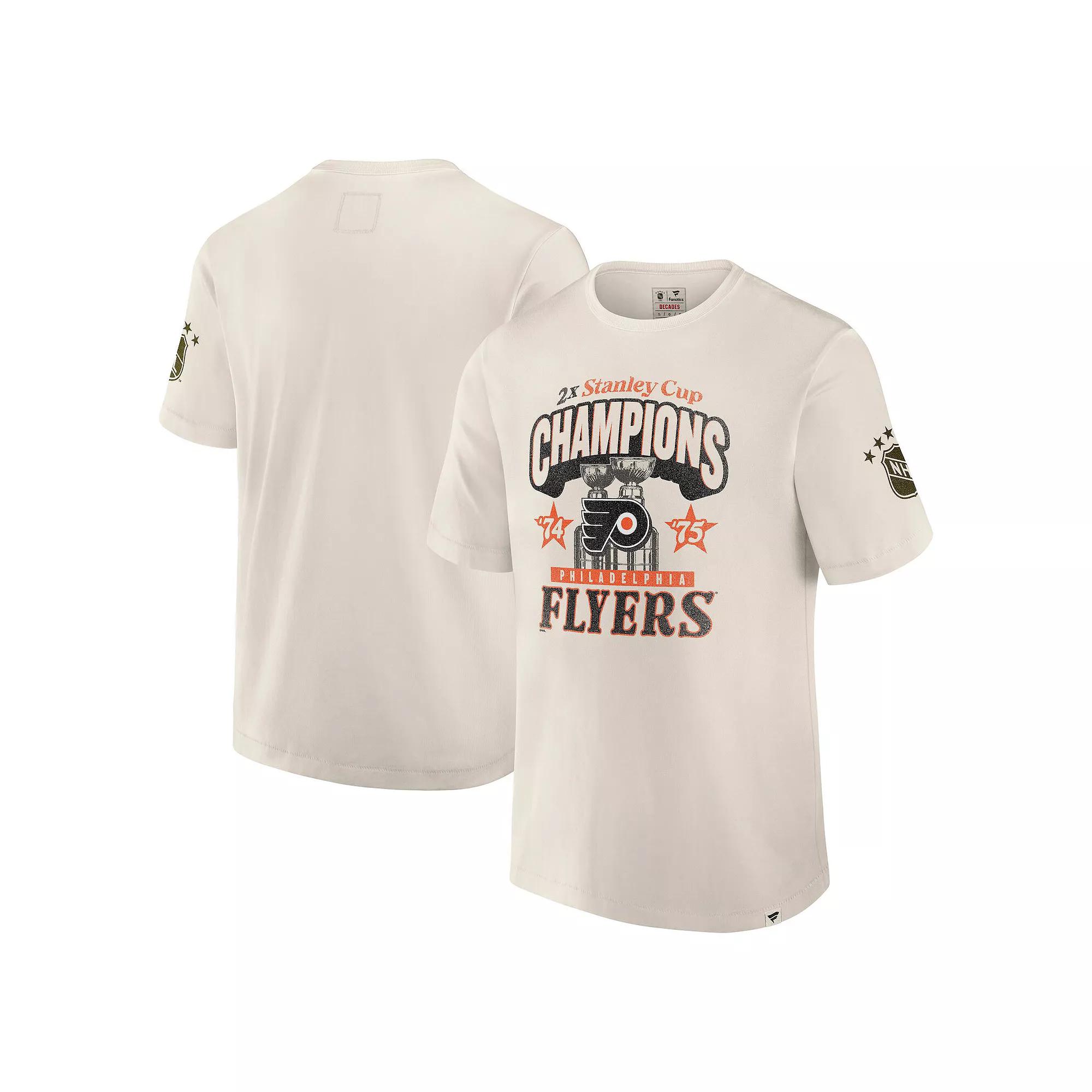 Men's Fanatics White Philadelphia Flyers Decades Collection Timeless T-Shirt,  Product Image