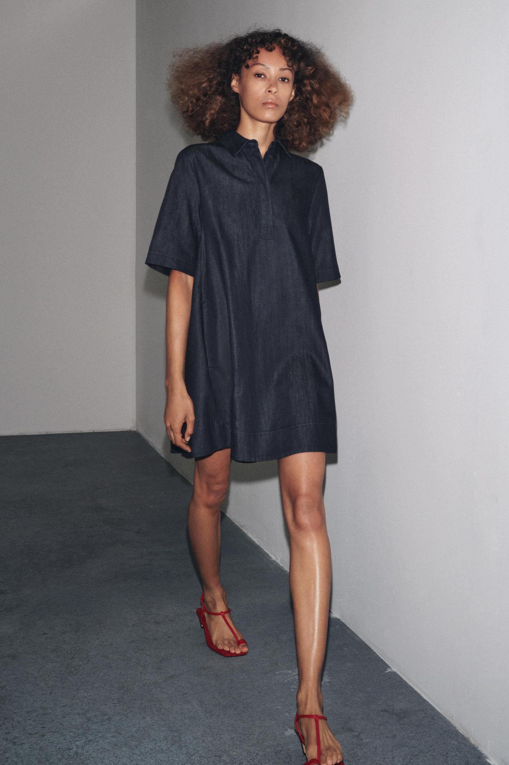 ZW COLLECTION DENIM MINI DRESS Product Image