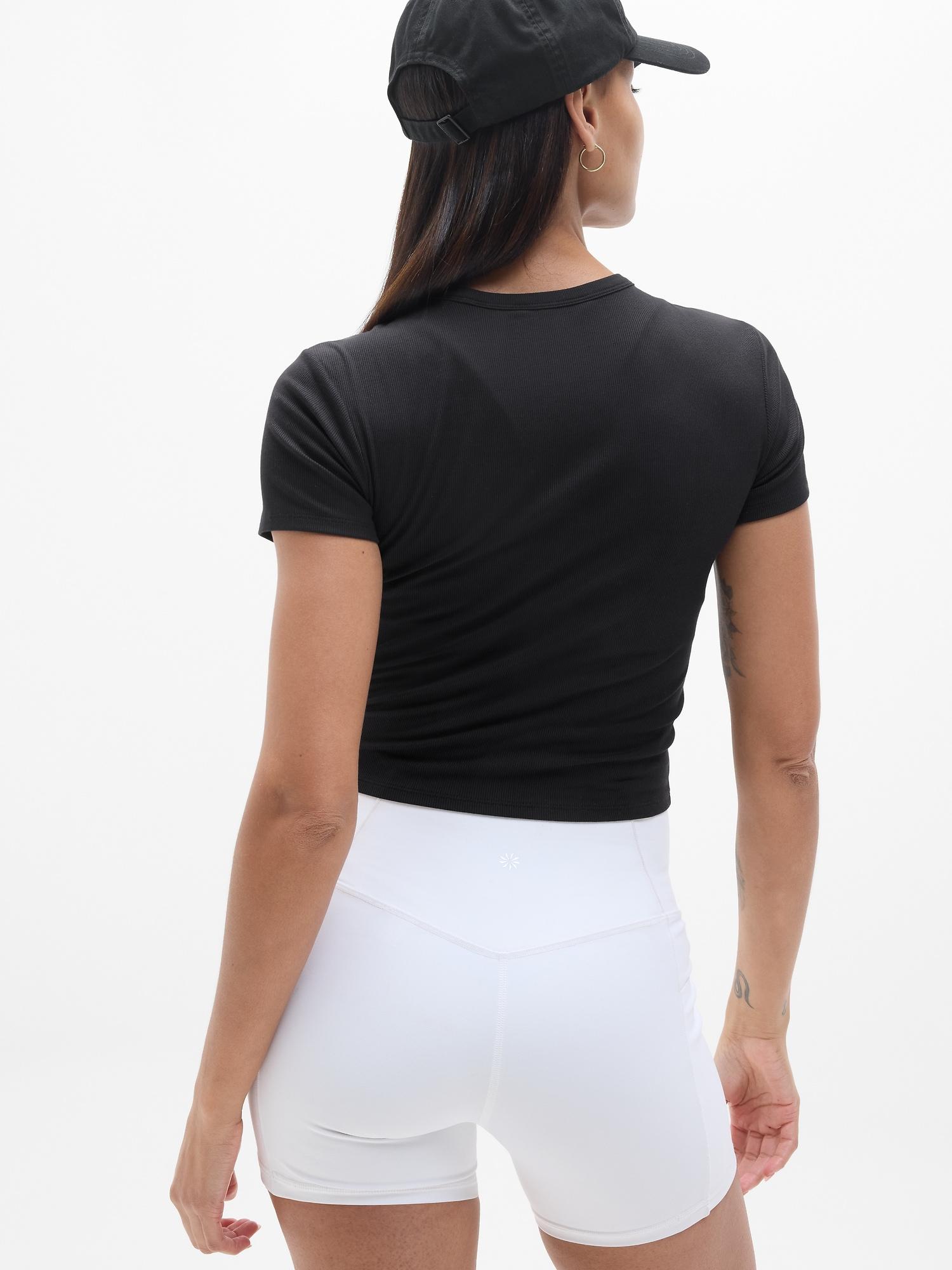 Signature Rib Crop Tee Product Image