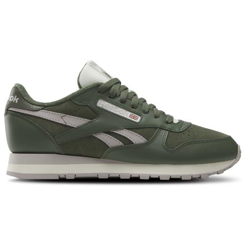 Reebok Mens Reebok Classic Leather - Mens Shoes Green/White Product Image