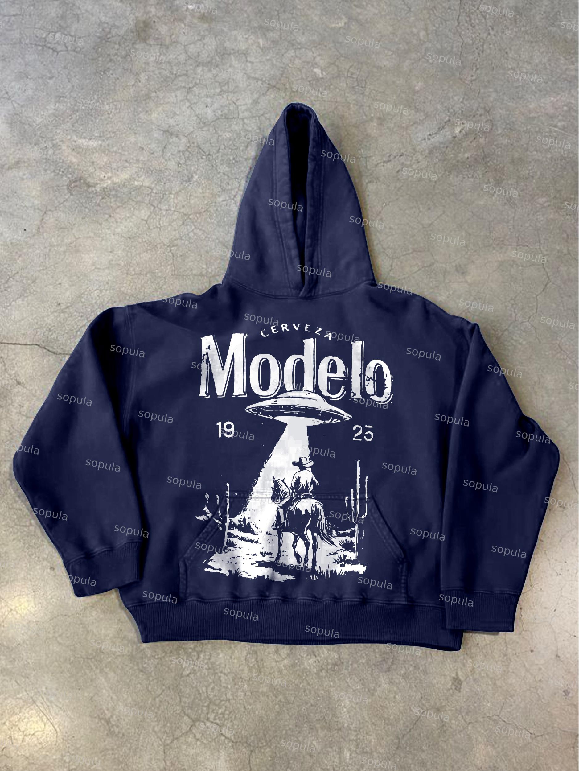 Sopula Shameless Mental Health Abstract Figures Graphic Washed Oversized Zip Up Hoodie Product Image