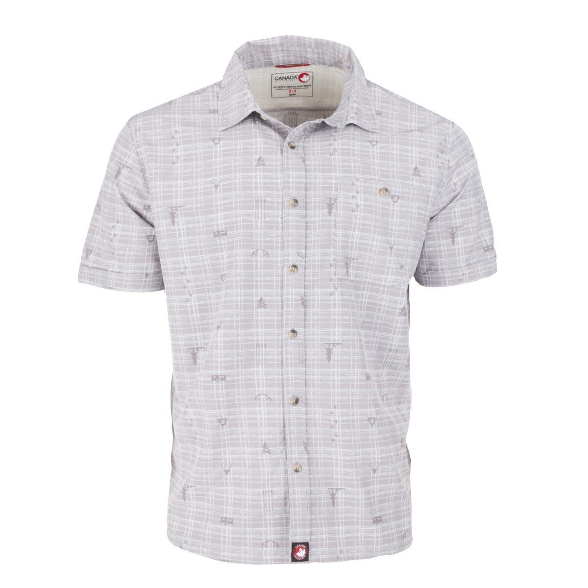 Canada Weather Gear Men's Non Perforated Button up Short Sleeve Shirt Product Image