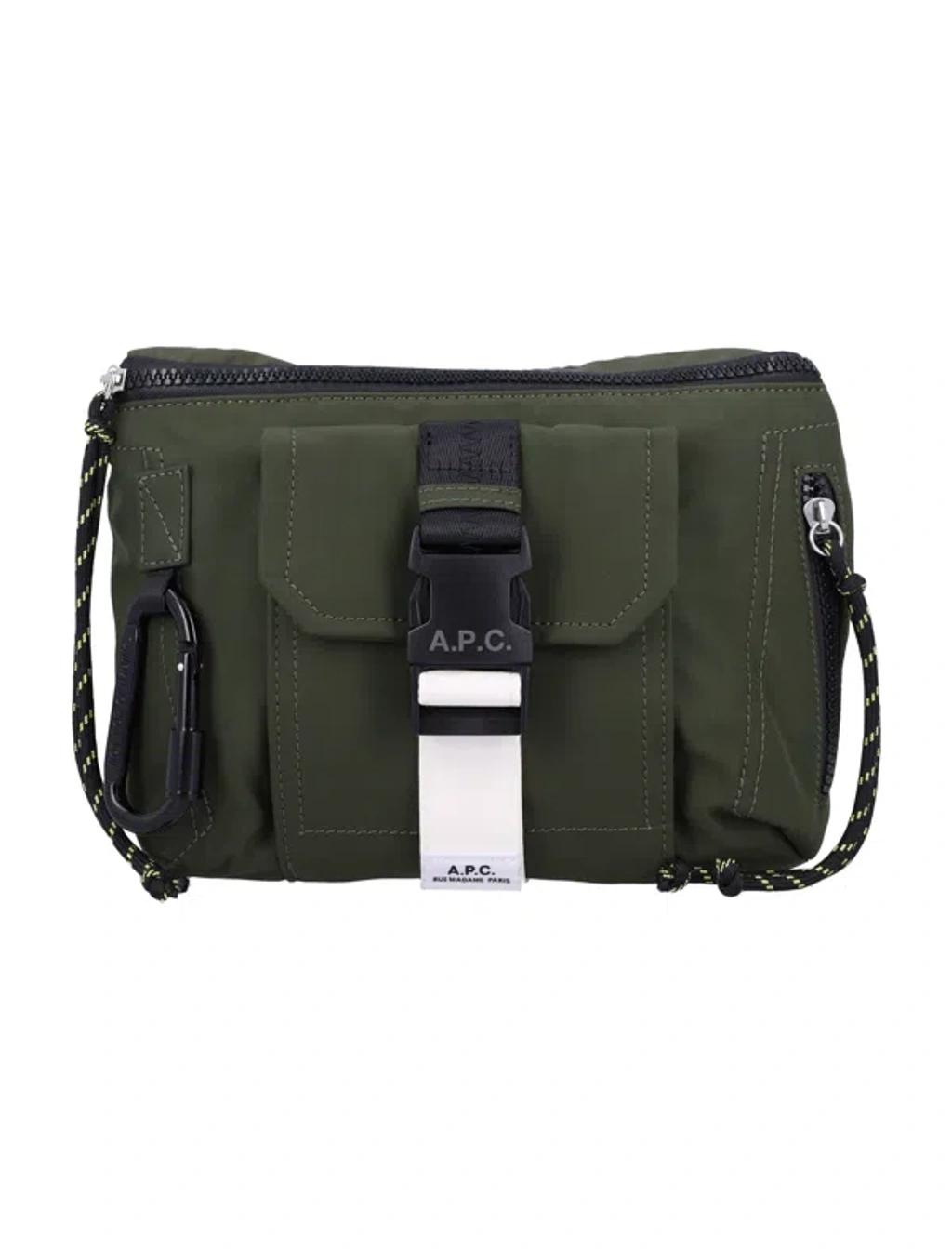 APC Trek Shell Messenger Bag In Green Product Image