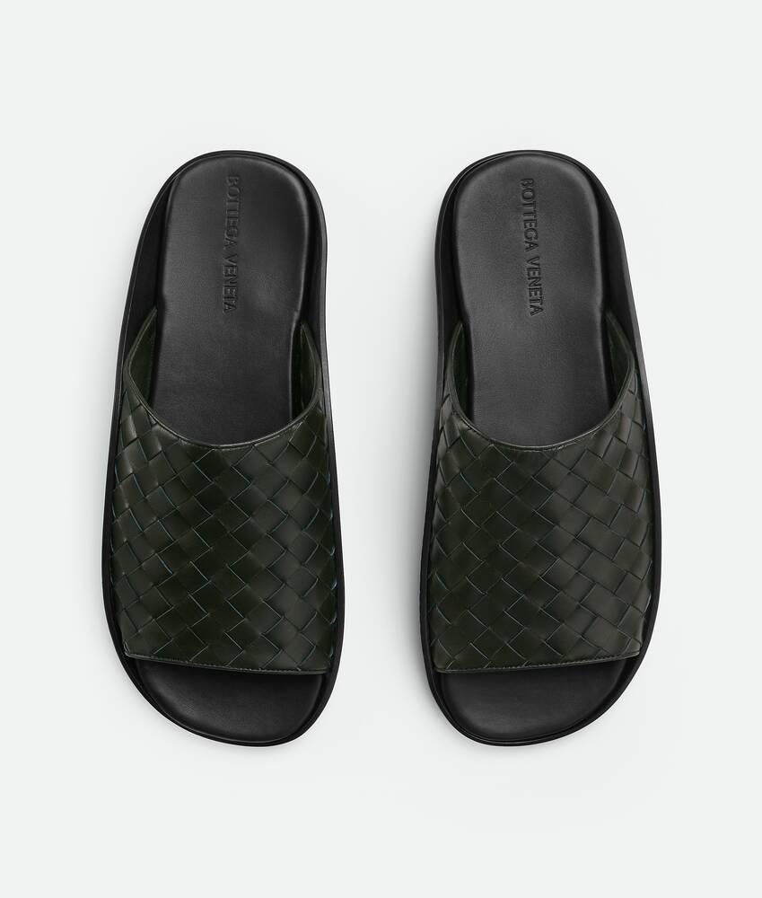 Men's Wave Mule Sandal in Dark green Product Image