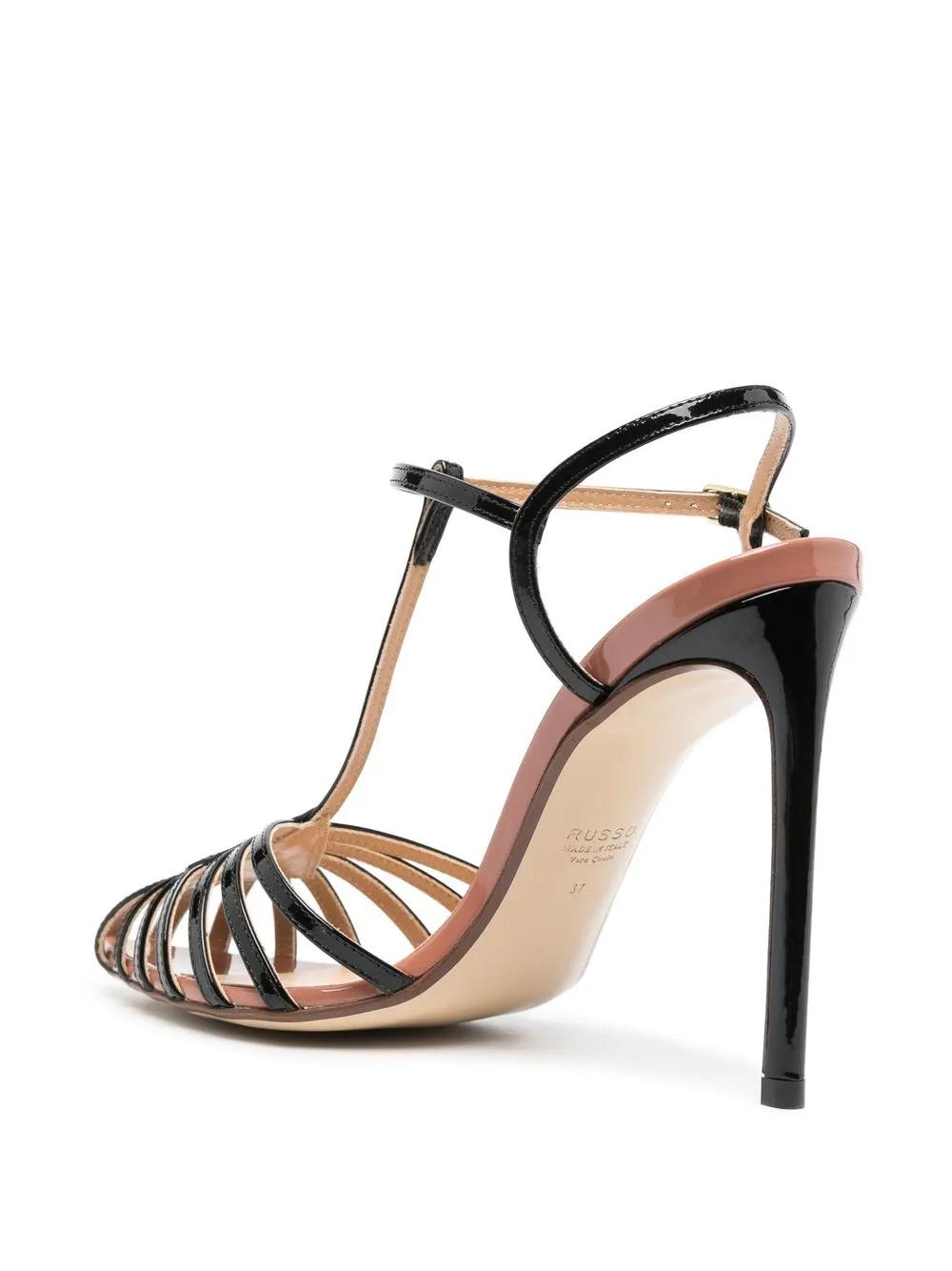 pointed strap-detail 105mm sandals  Product Image