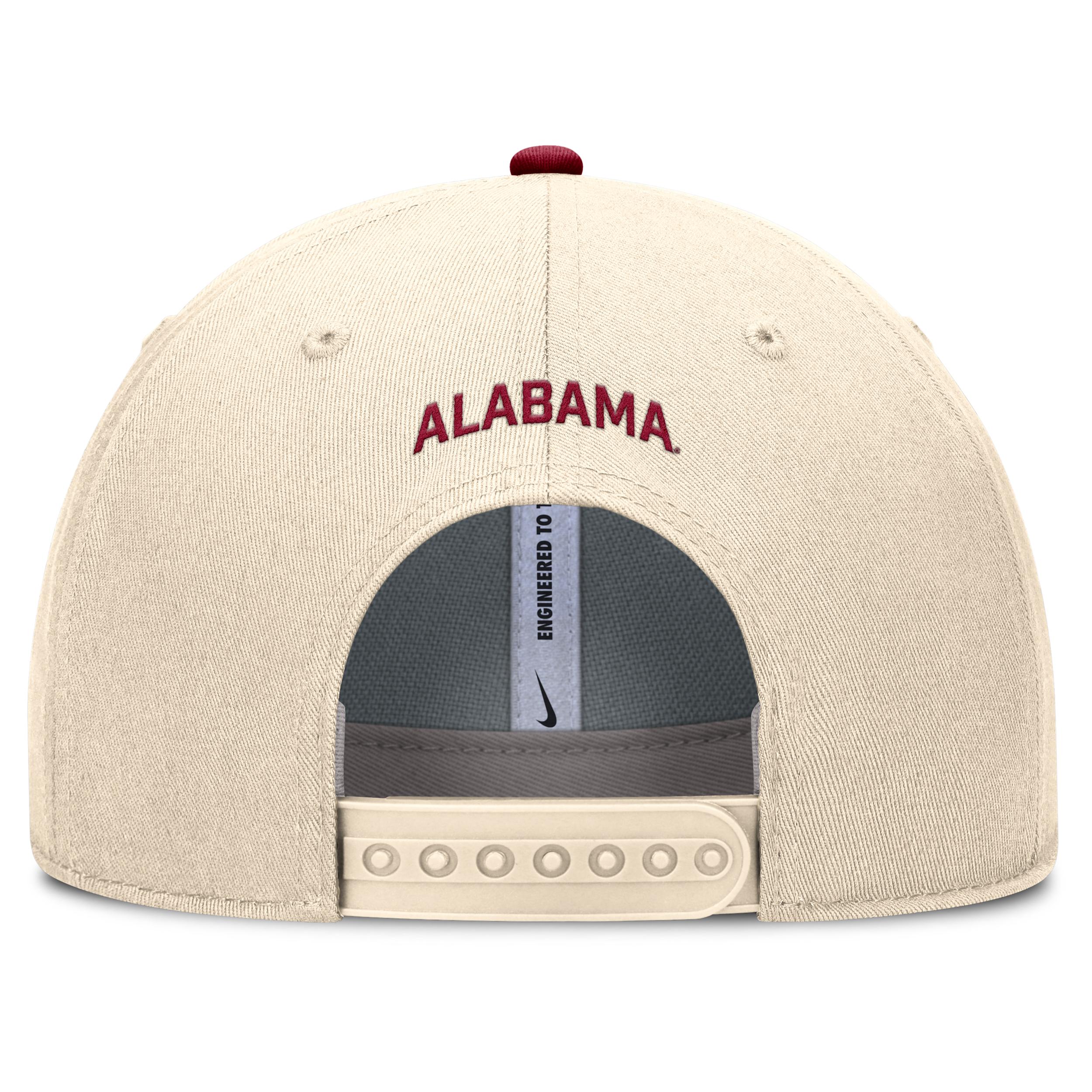 Alabama Primetime Rise Nike Mens Dri-FIT College Trucker Adjustable Hat | NC940C3BABN-A82 Product Image
