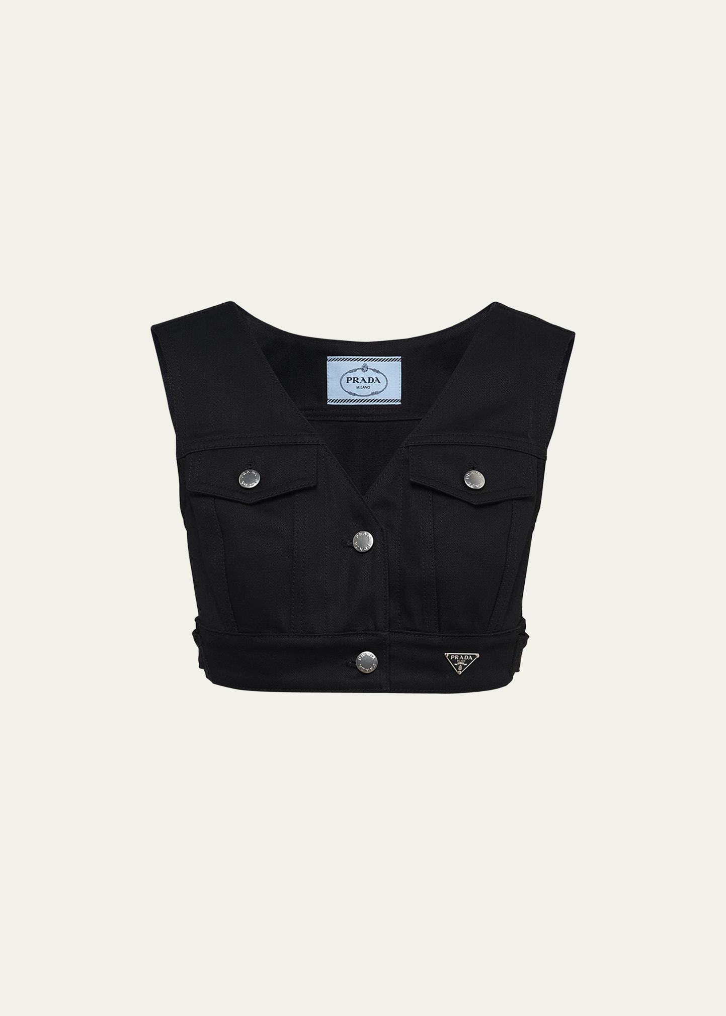 Denim Crop Top Product Image