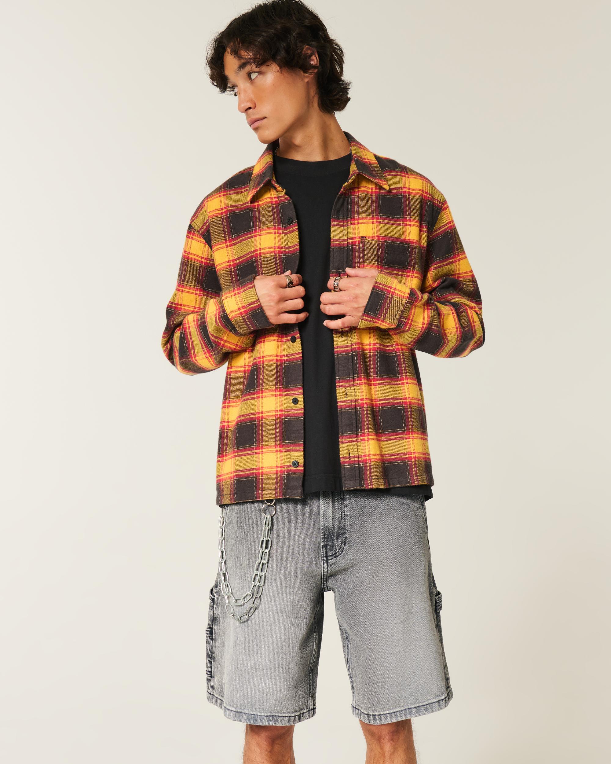 Baggy Denim Cargo Shorts Product Image